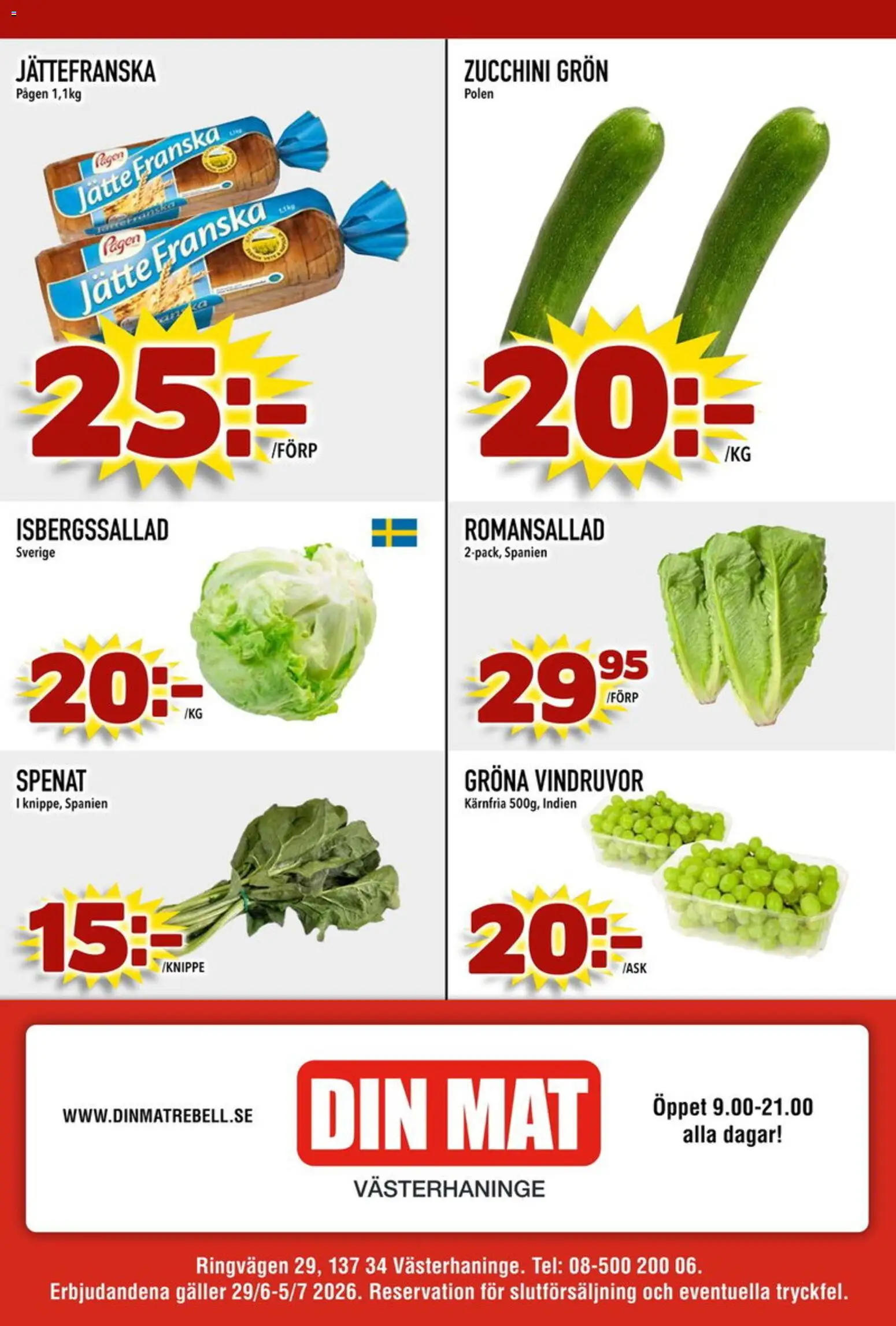 Nuvarande Din Mat erbjudanden från 📣 06/07/2026 - 12/07/2026 📣 | Sverige