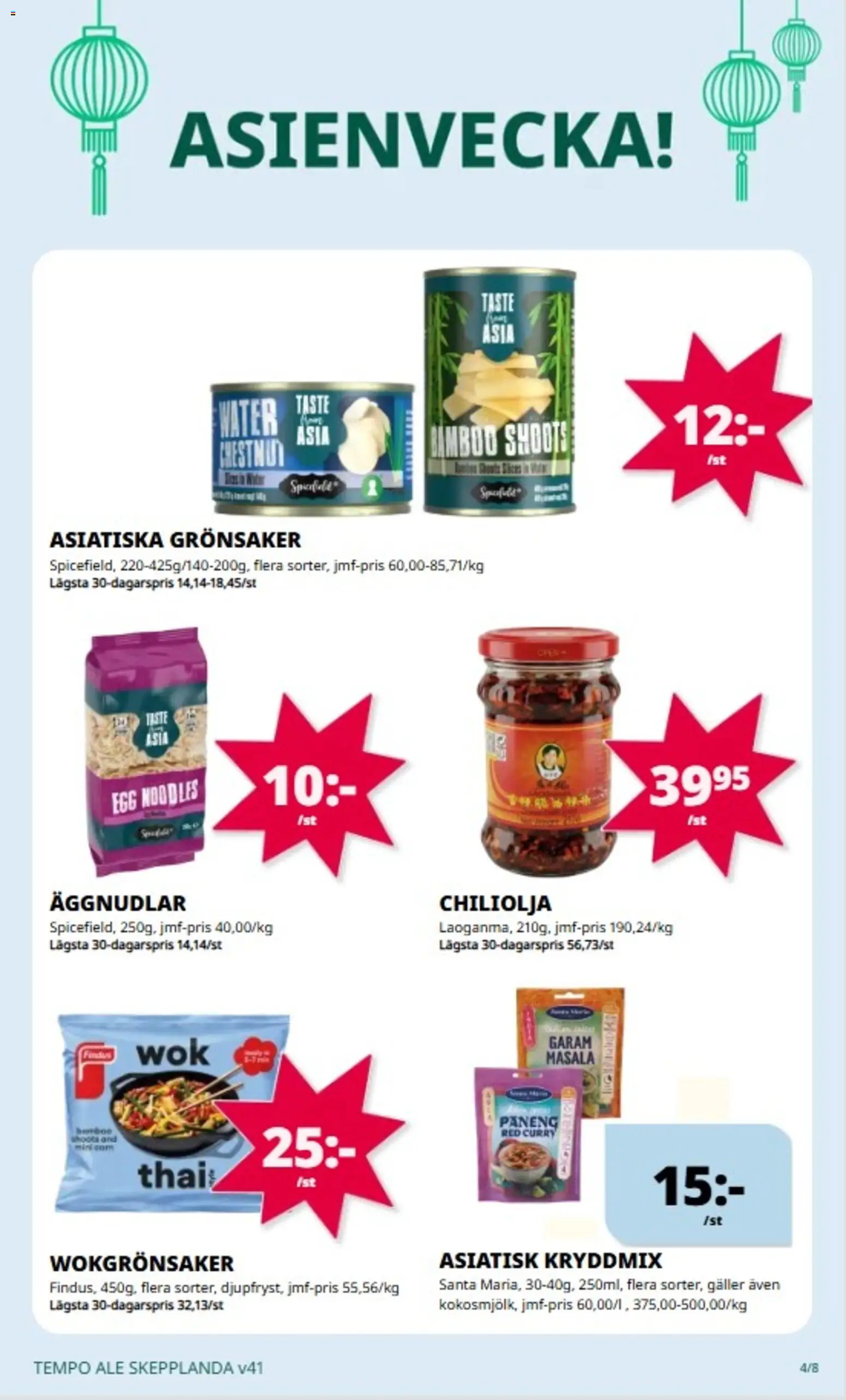 Tempo erbjudanden Reklamblad in Sverige