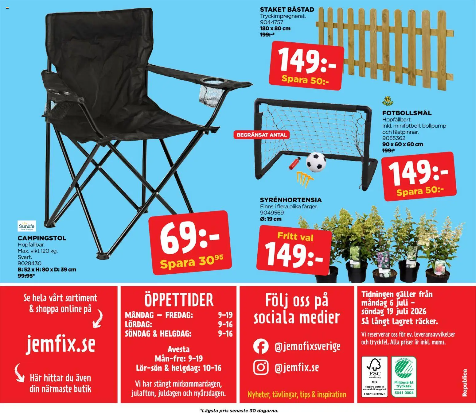 Nuvarande Jem & Fix erbjudanden från 📣 06/07/2026 - 19/07/2026 📣 | Sverige