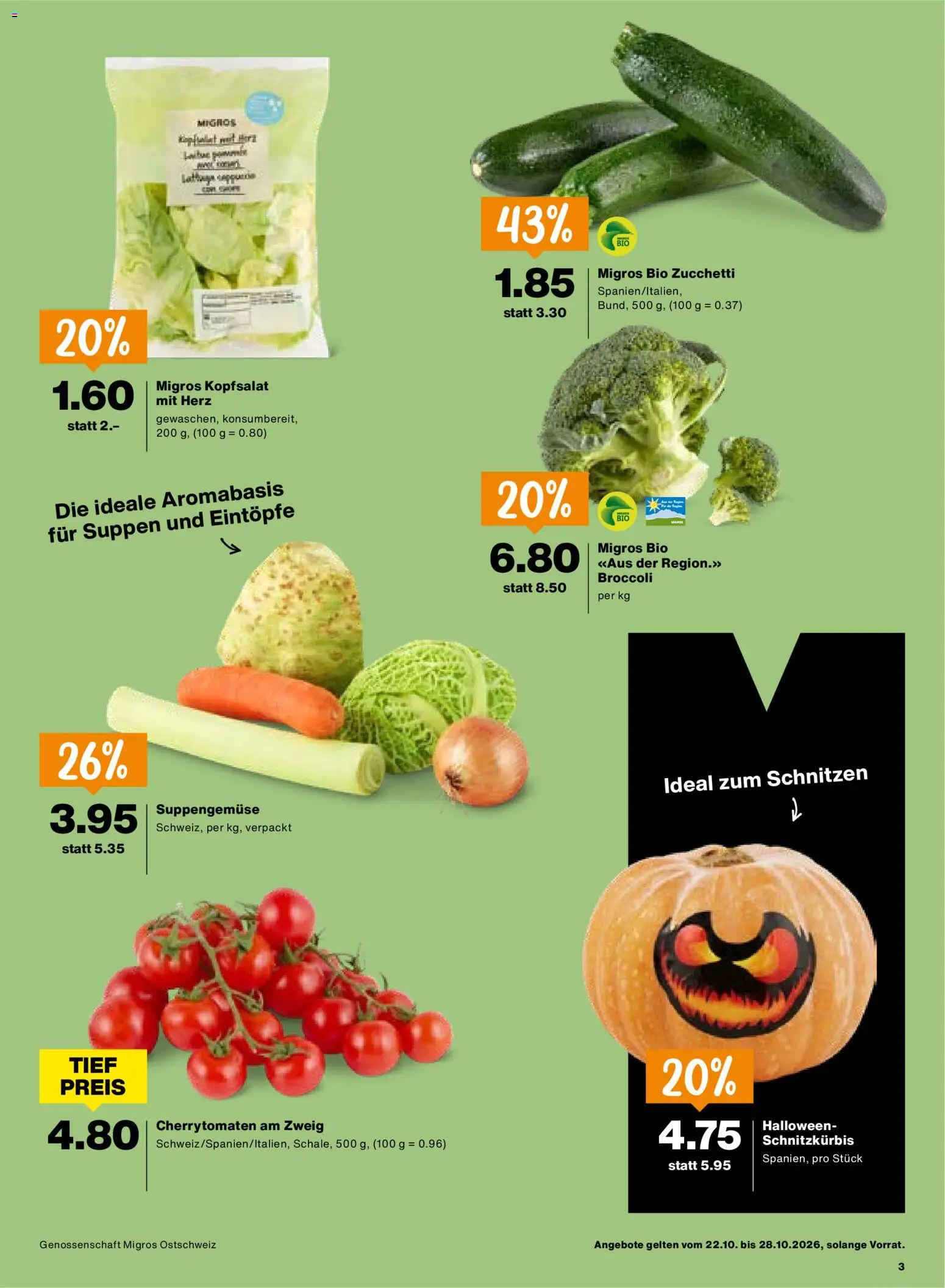Migros aktionen Prospekt in Schweiz