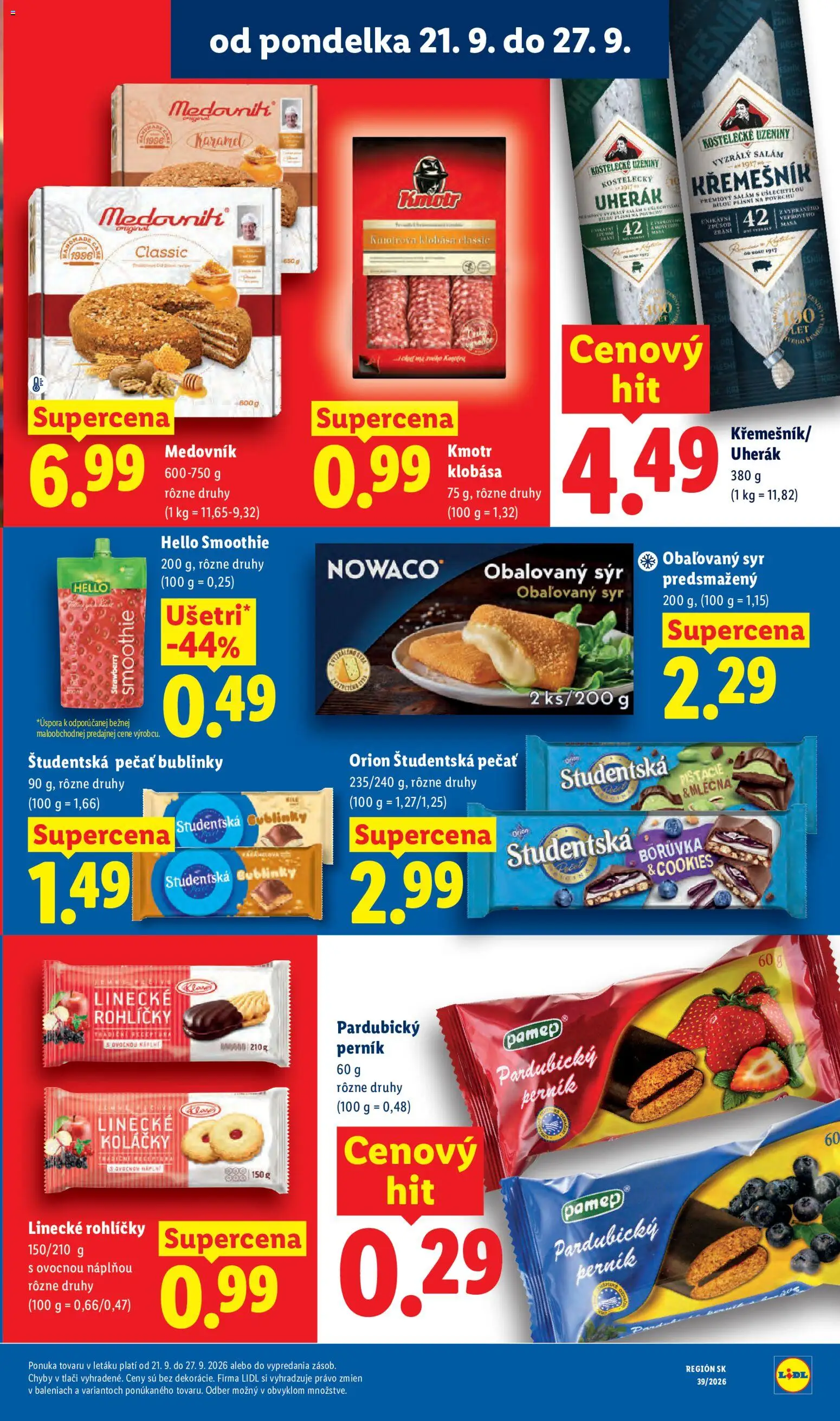 Lidl leták Leták in Slovensko