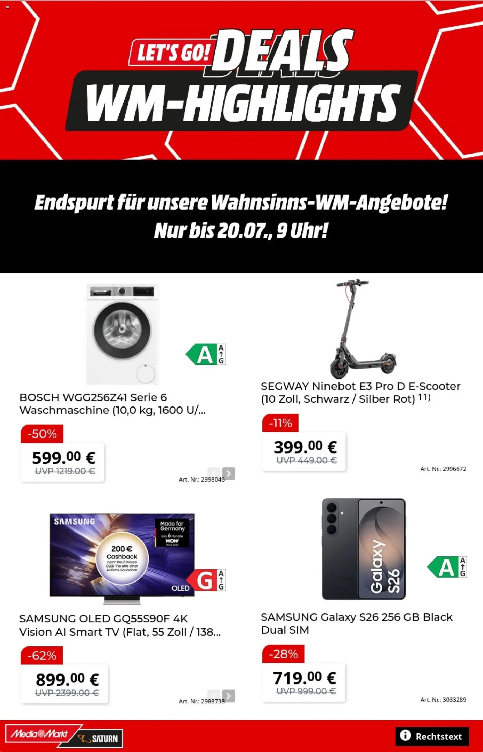 Media Markt Prospekt | 06.07.2026 | Wie erhält man einen begrenzten Rabatt? | Deutschland
