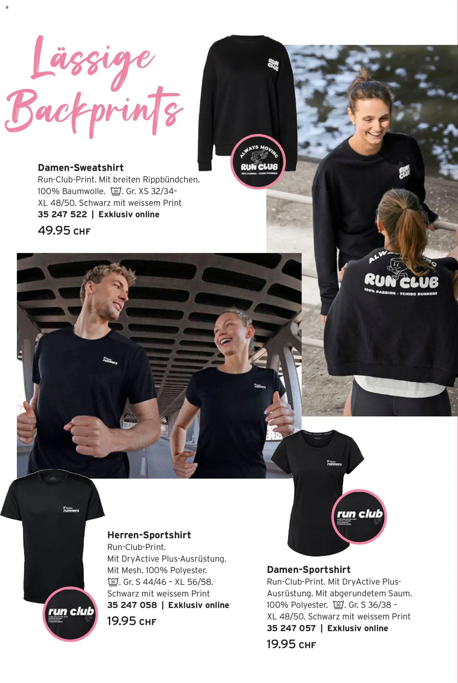 Tchibo aktionen Active Running Prospekt in Schweiz