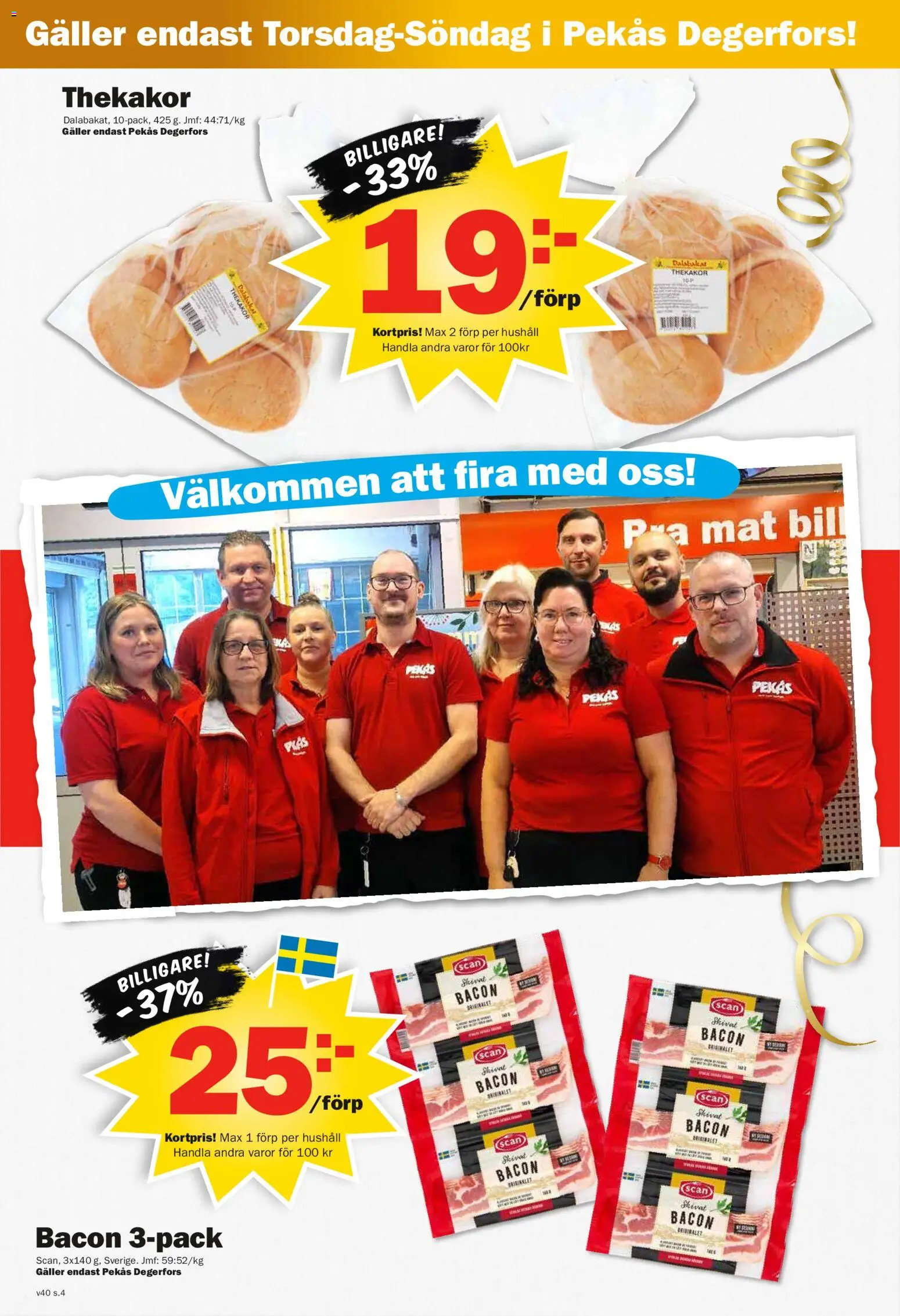 Pekås erbjudanden Reklamblad in Sverige