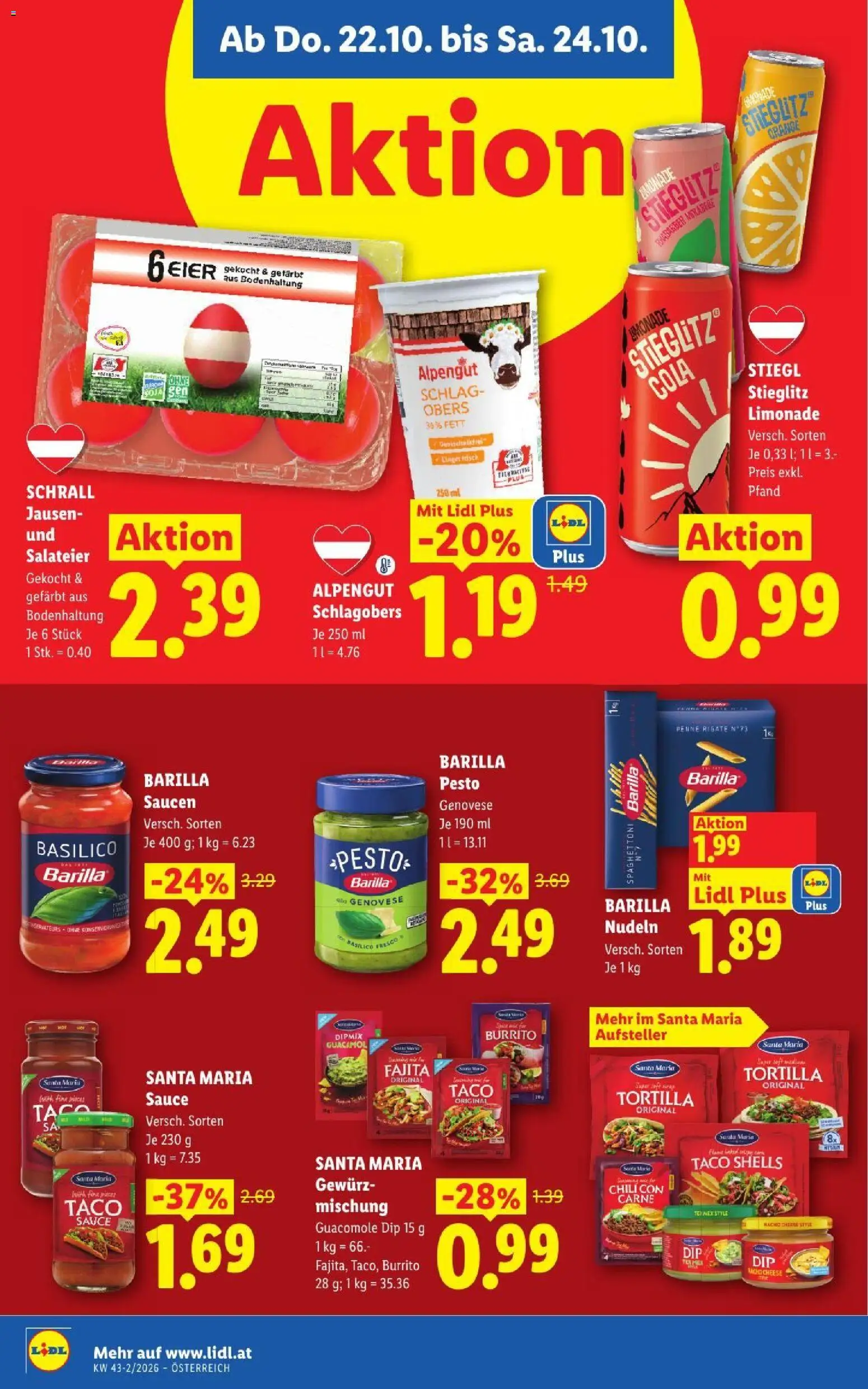 Lidl Flugblatt Flugblatt in Österreich