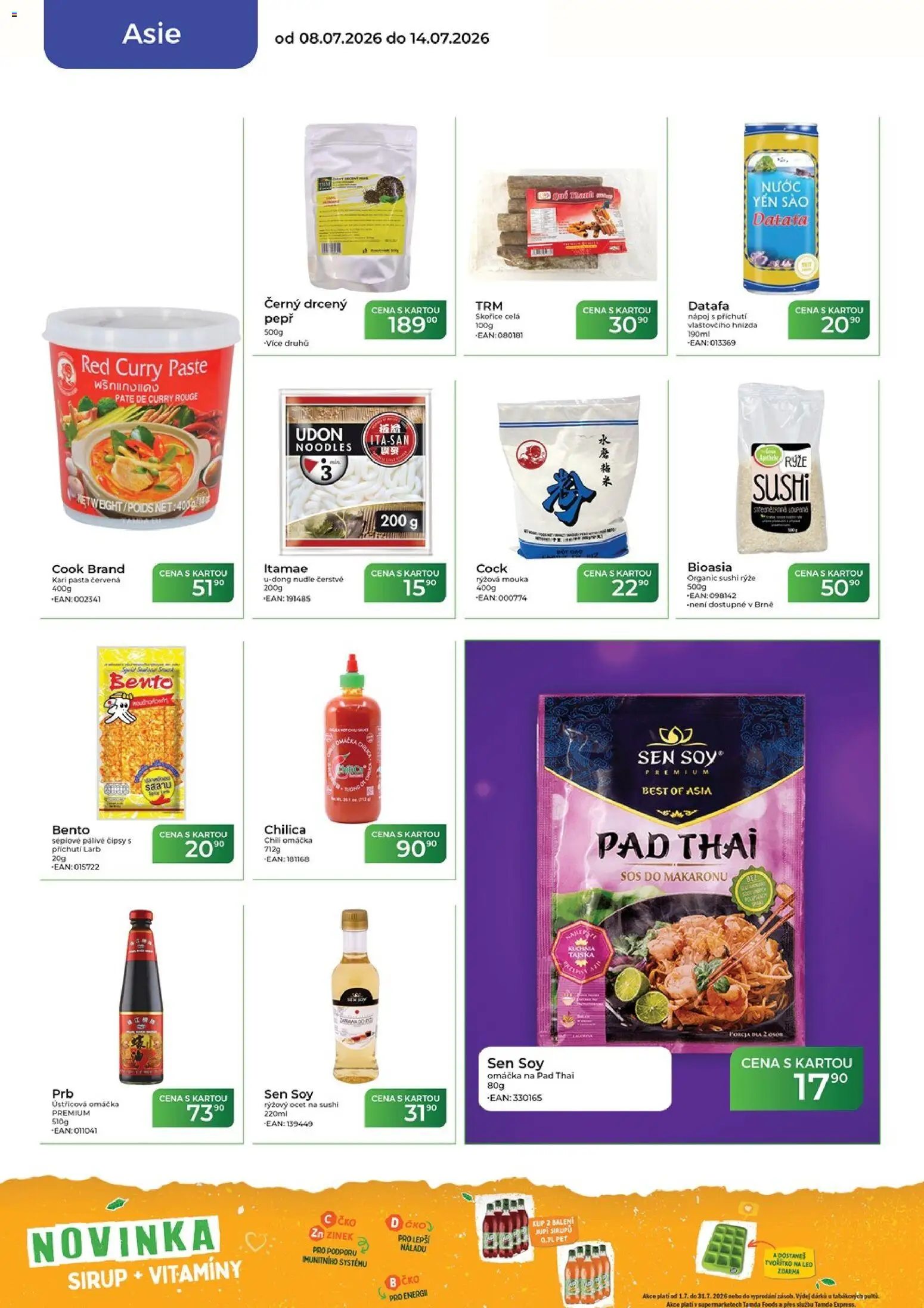 Tamda Foods leták od 08.07.2026 💥 Nenechte si ujít TOP nabídky! ⭐ | Česko