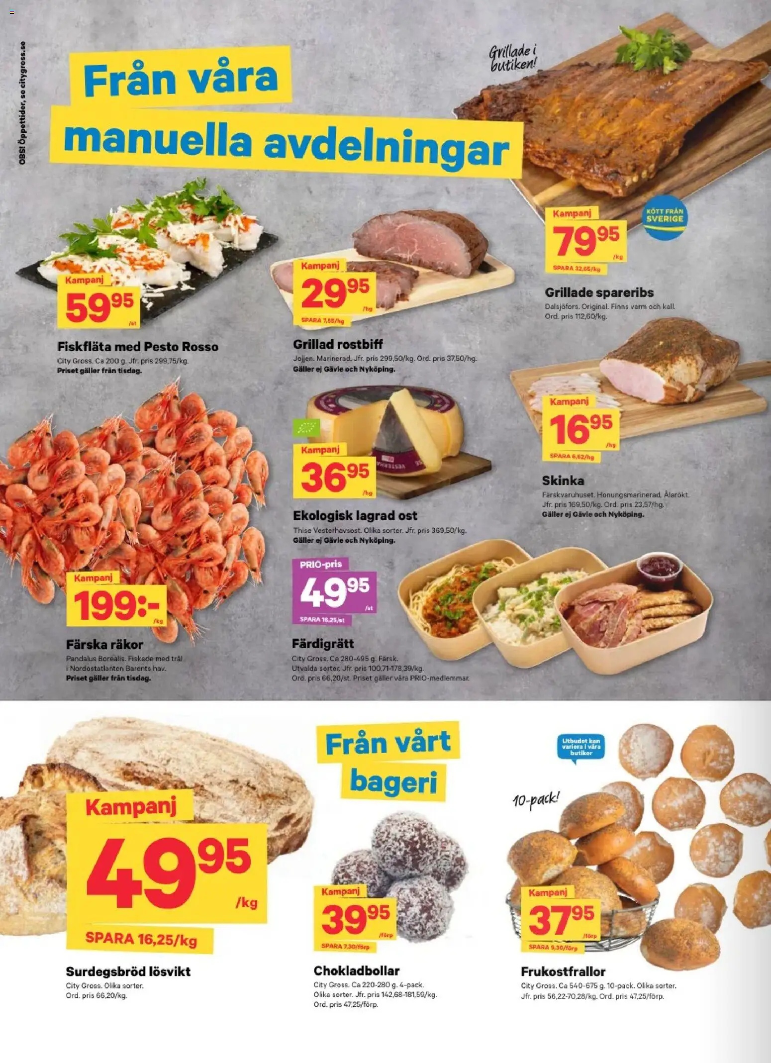 City Gross erbjudanden Reklamblad in Sverige
