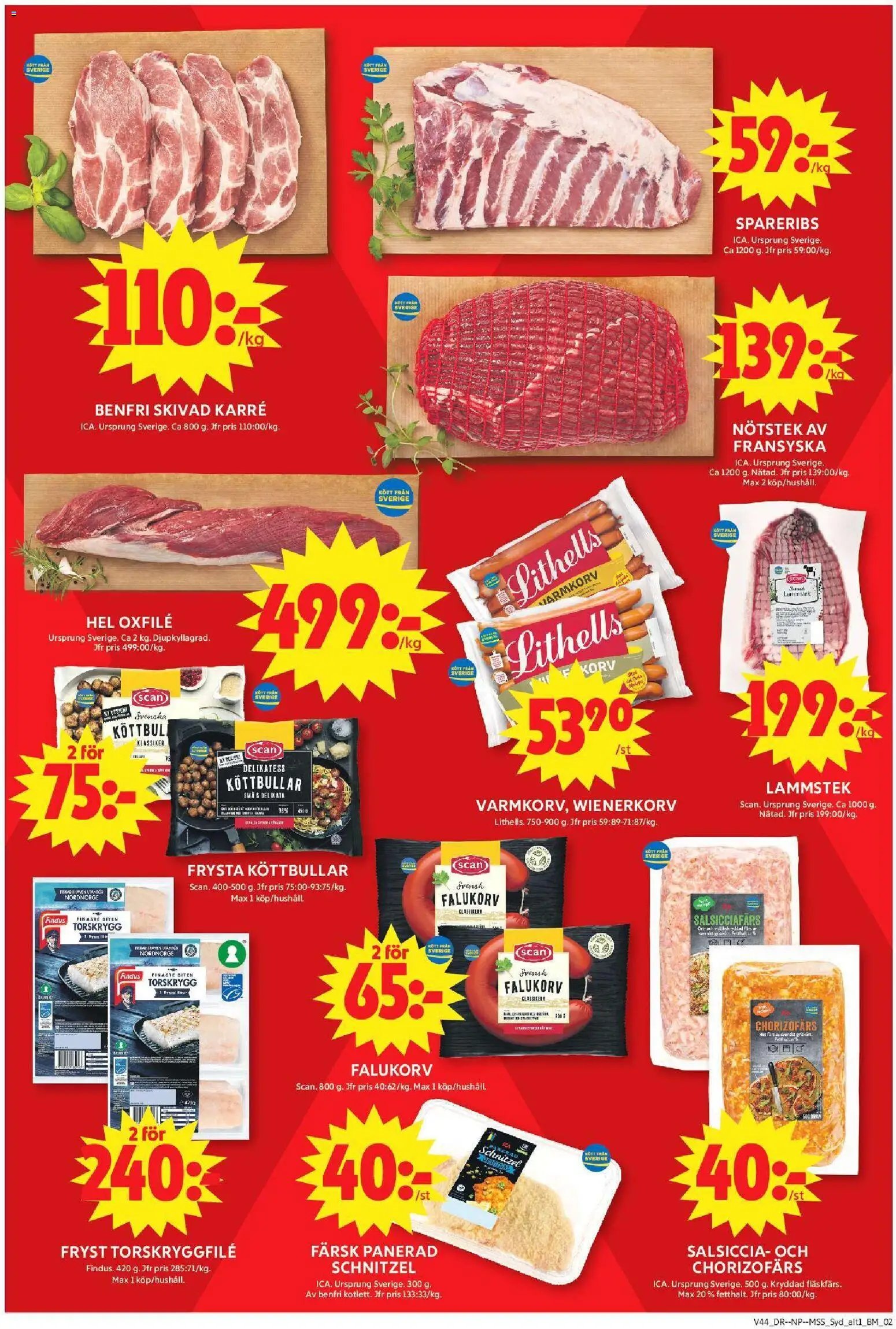 ICA Maxi erbjudanden Reklamblad in Sverige