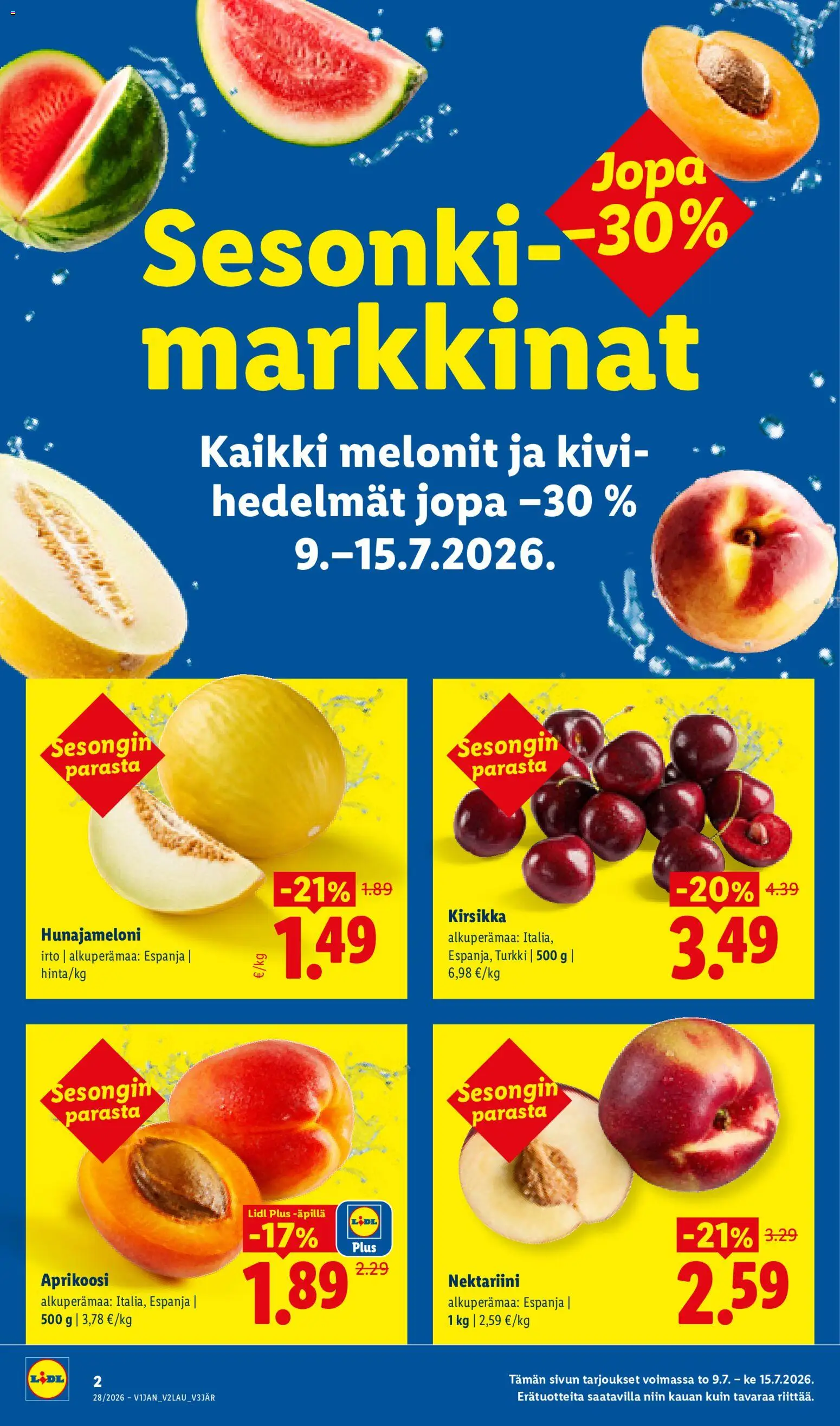 🛍️ Lidl tarjoukset alkaen 09/07/2026 » Katso huipputarjoukset ja säästä jo tänään! 💰 | Suomi
