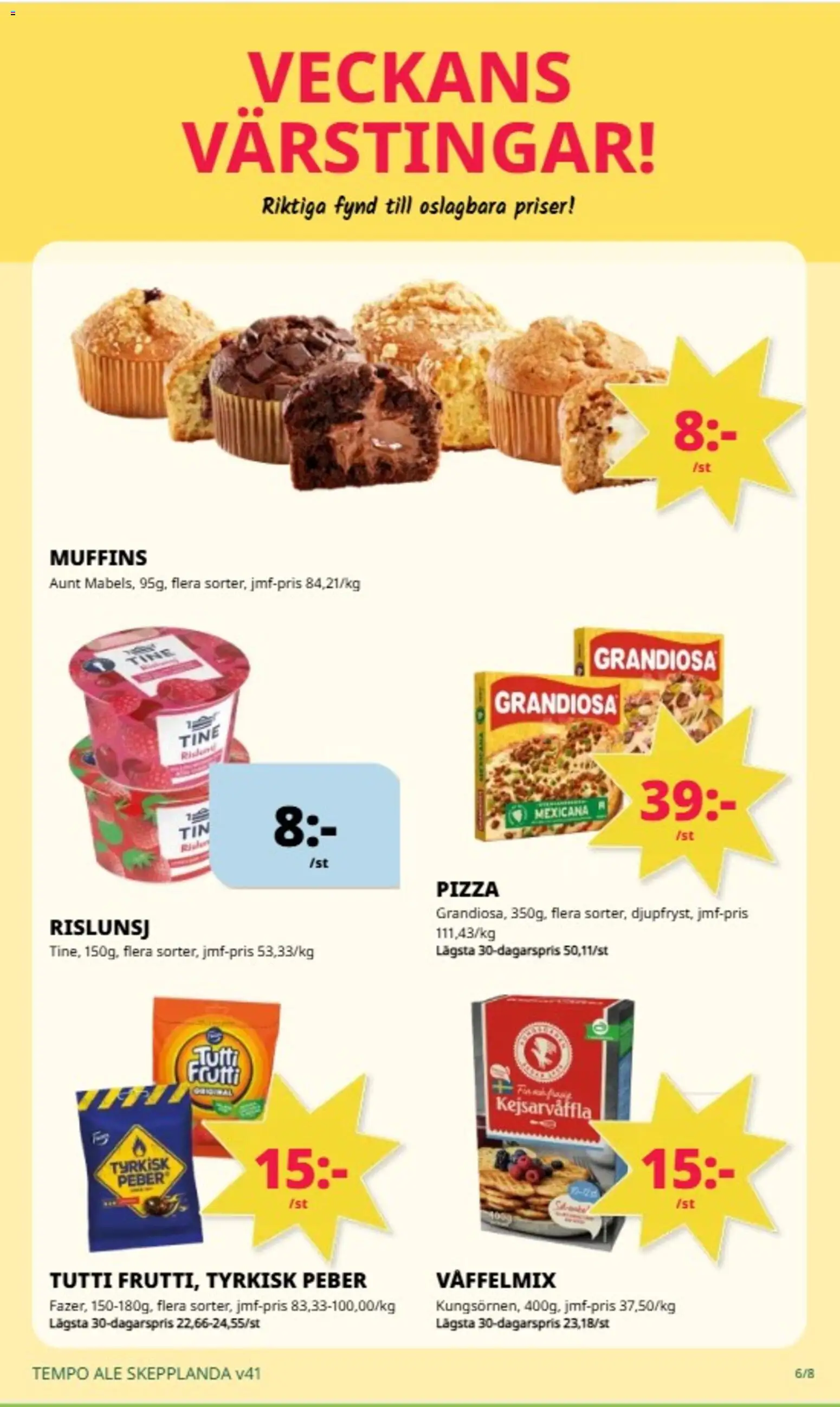 Tempo erbjudanden Reklamblad in Sverige