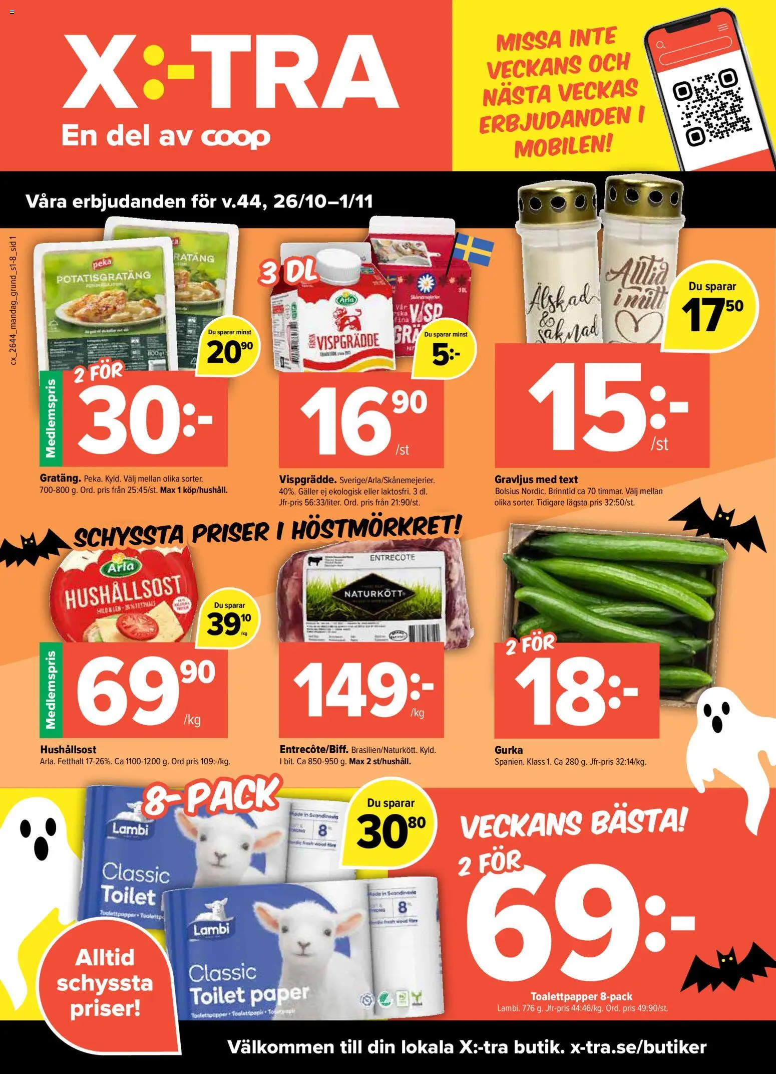 Coop X:-TRA erbjudanden Reklamblad in Sverige