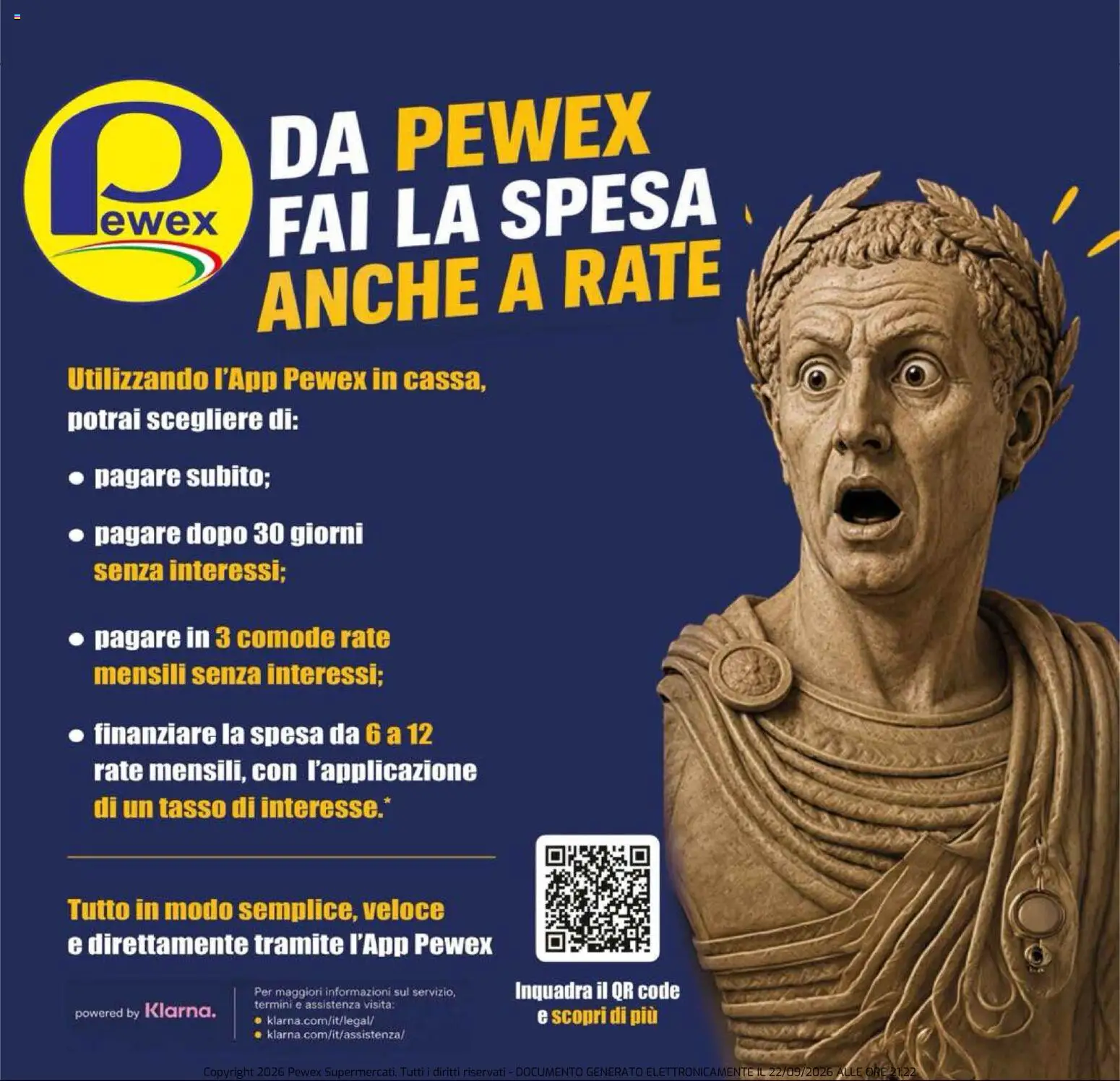 Pewex volantino Volantino in Italy