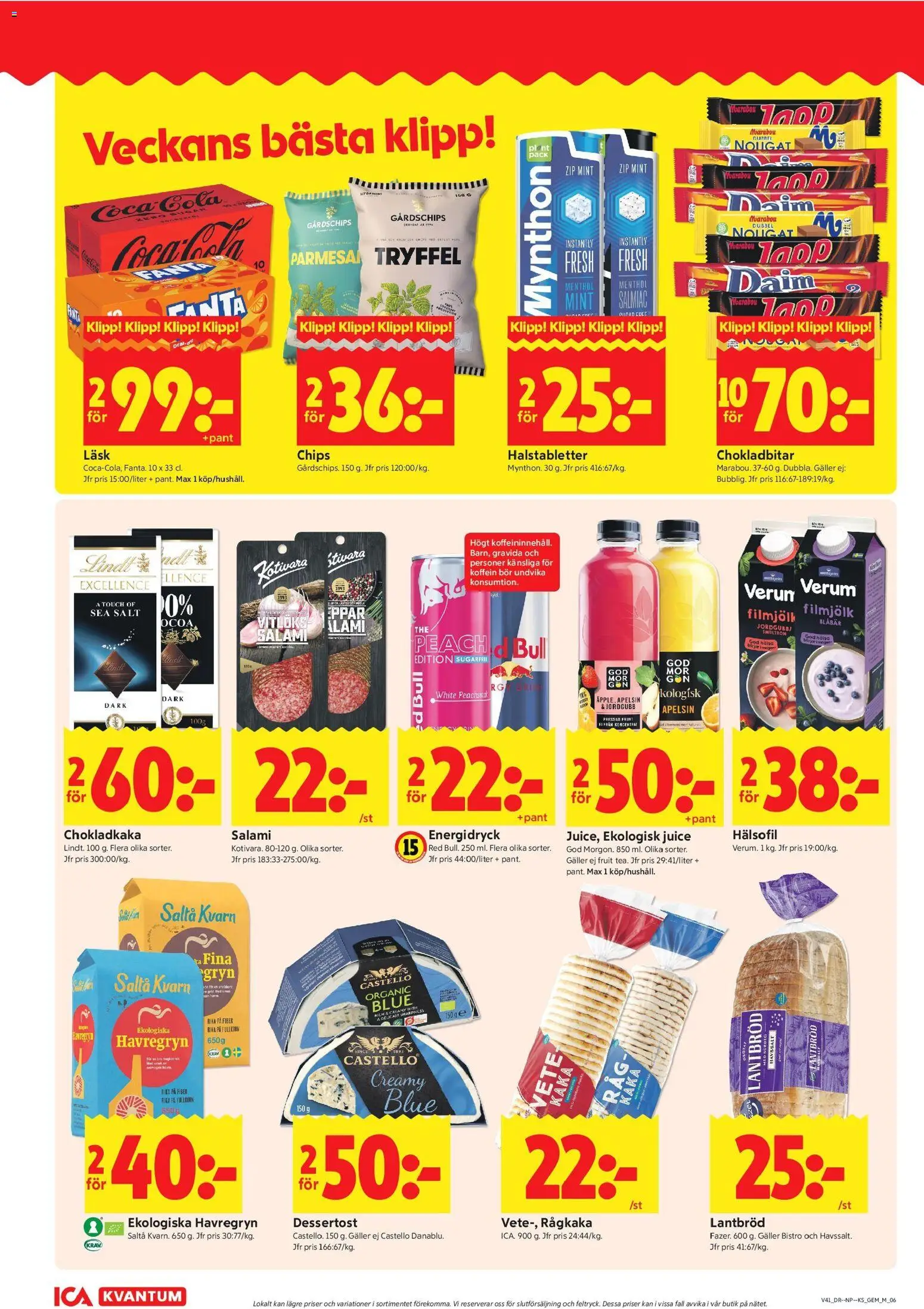 ICA Kvantum erbjudanden Reklamblad in Sverige