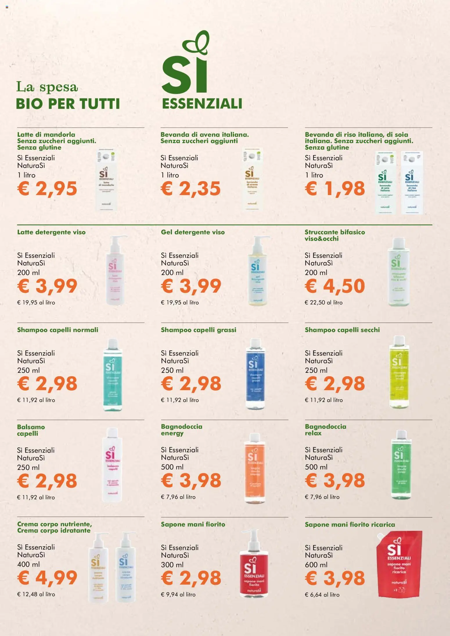 Natura Sì volantino Volantino in Italy