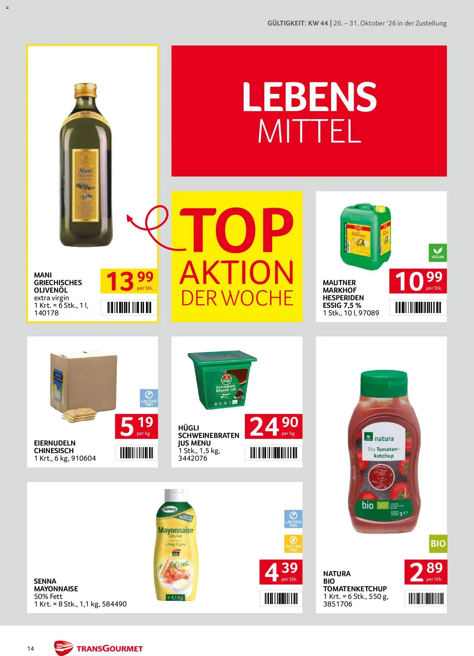 Transgourmet Flugblatt Flugblatt in Österreich
