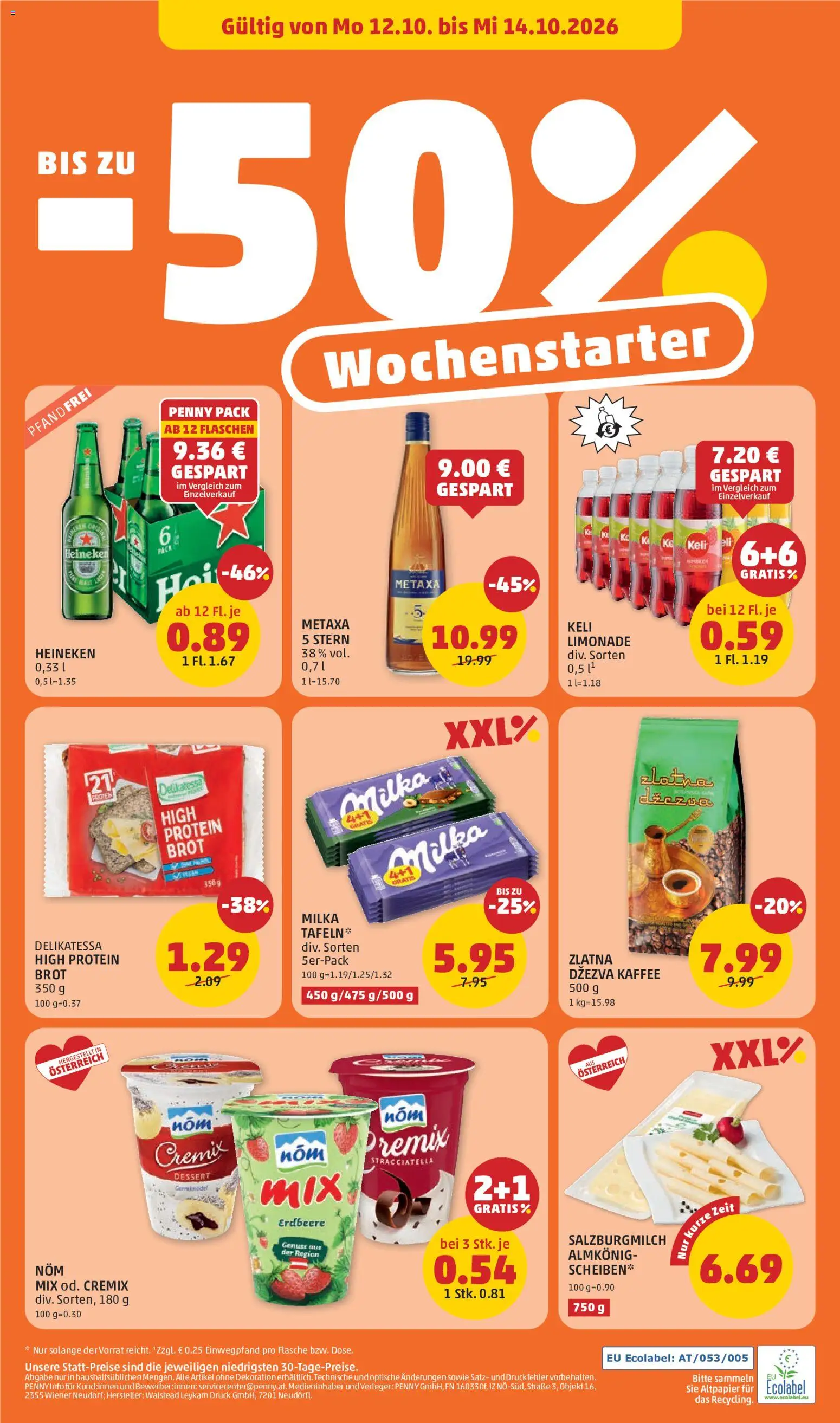 Penny Markt Flugblatt Flugblatt in Österreich