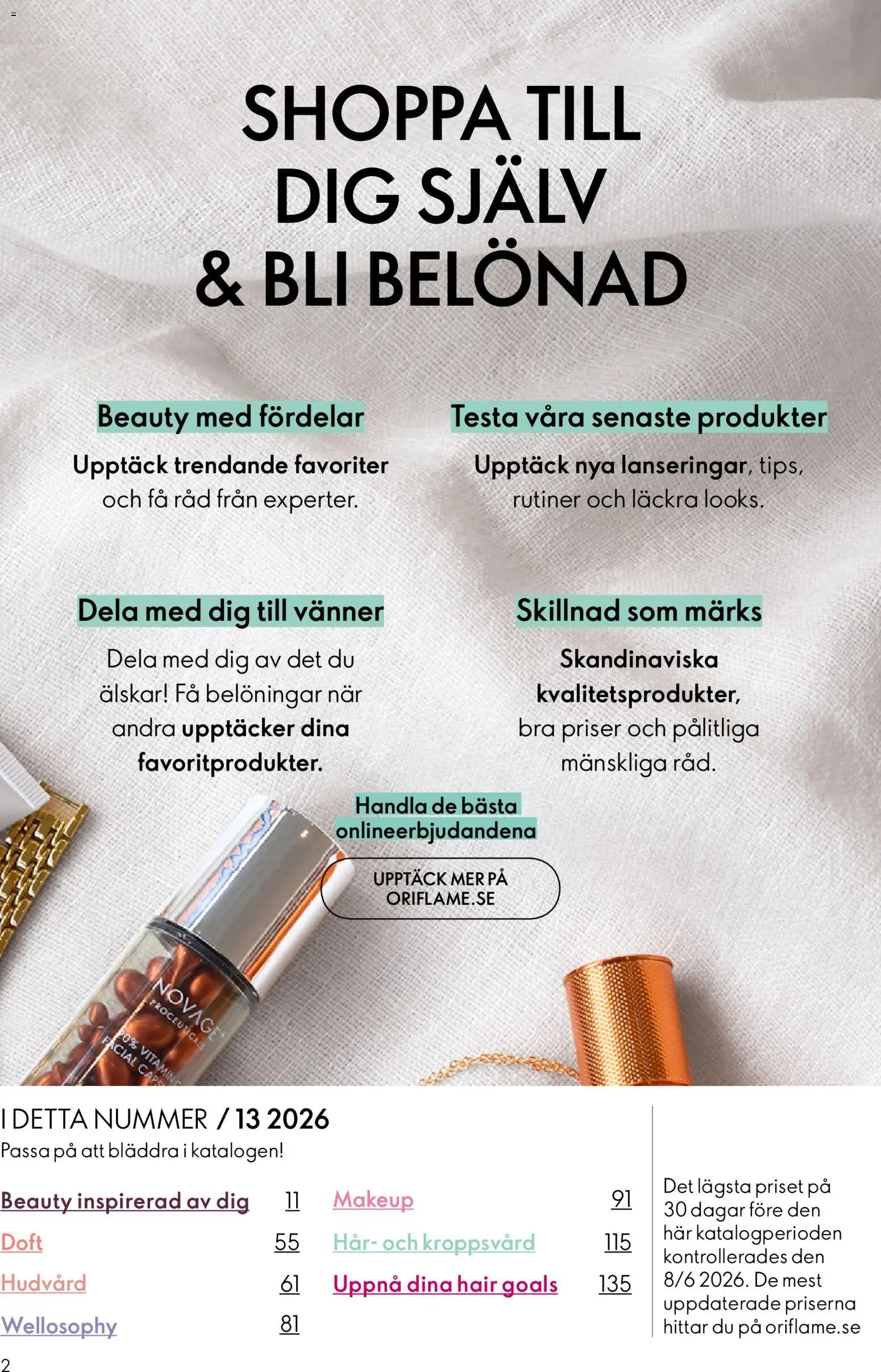 Oriflame erbjudanden 13/26 Reklamblad in Sverige