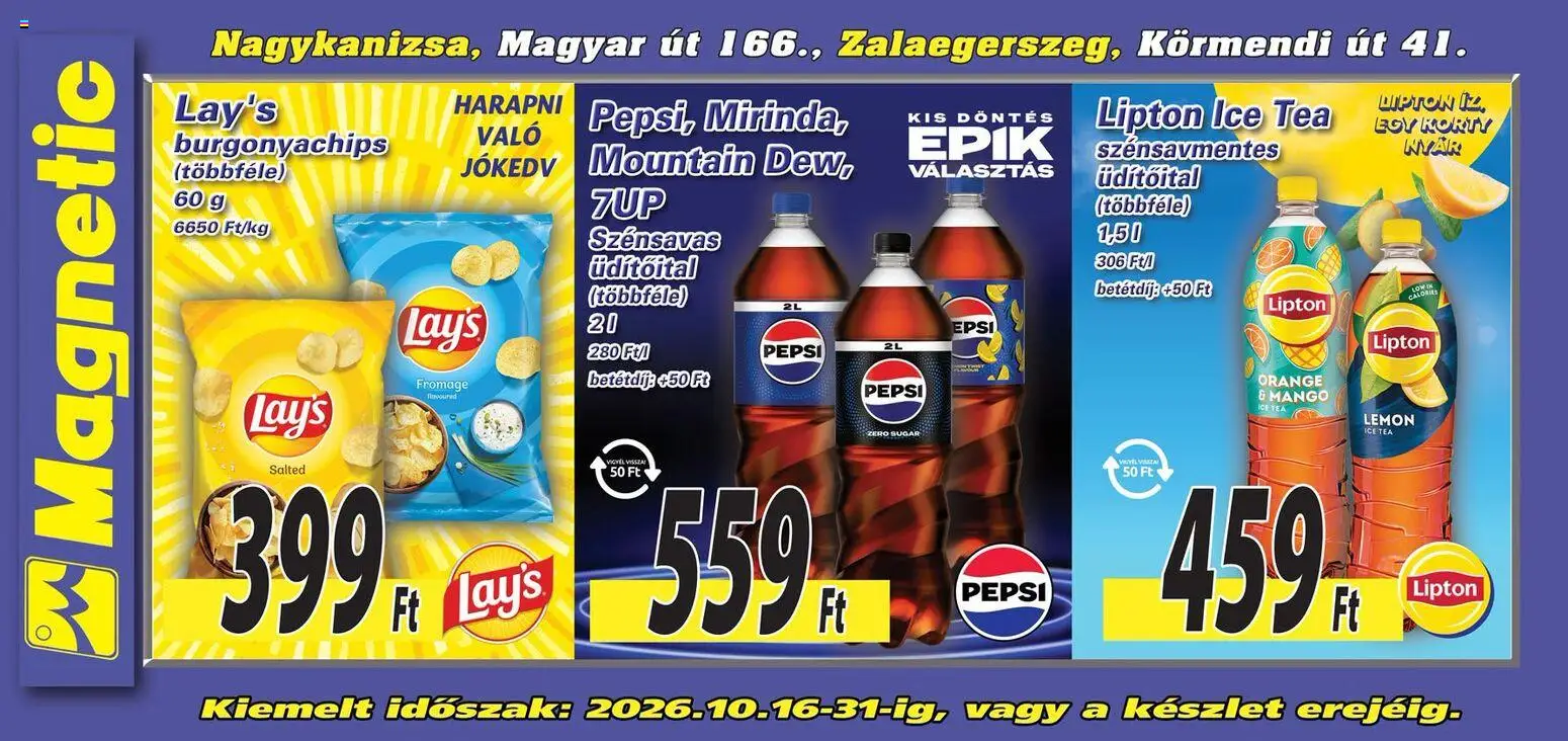 Magnetic Aktuális óriásplakátok Akciós újság in Magyarország