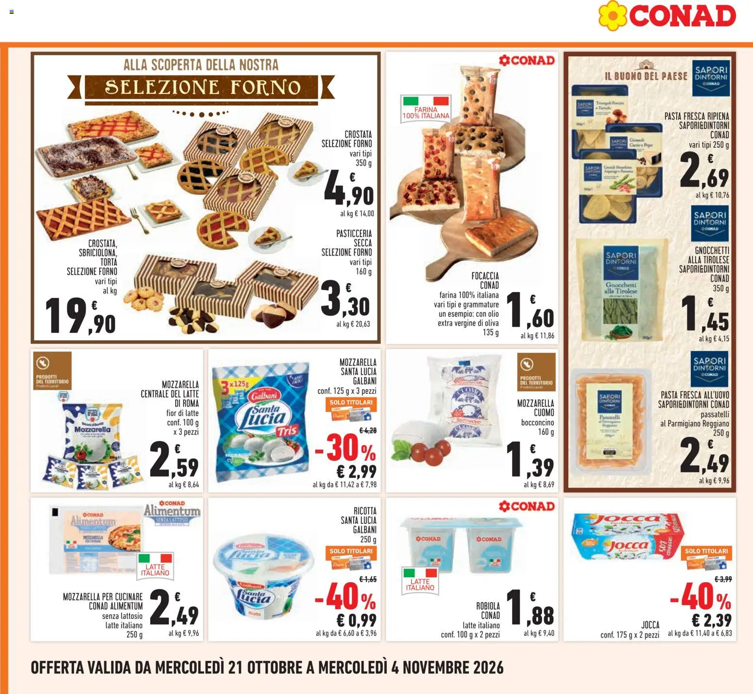Conad volantino Volantino in Italy