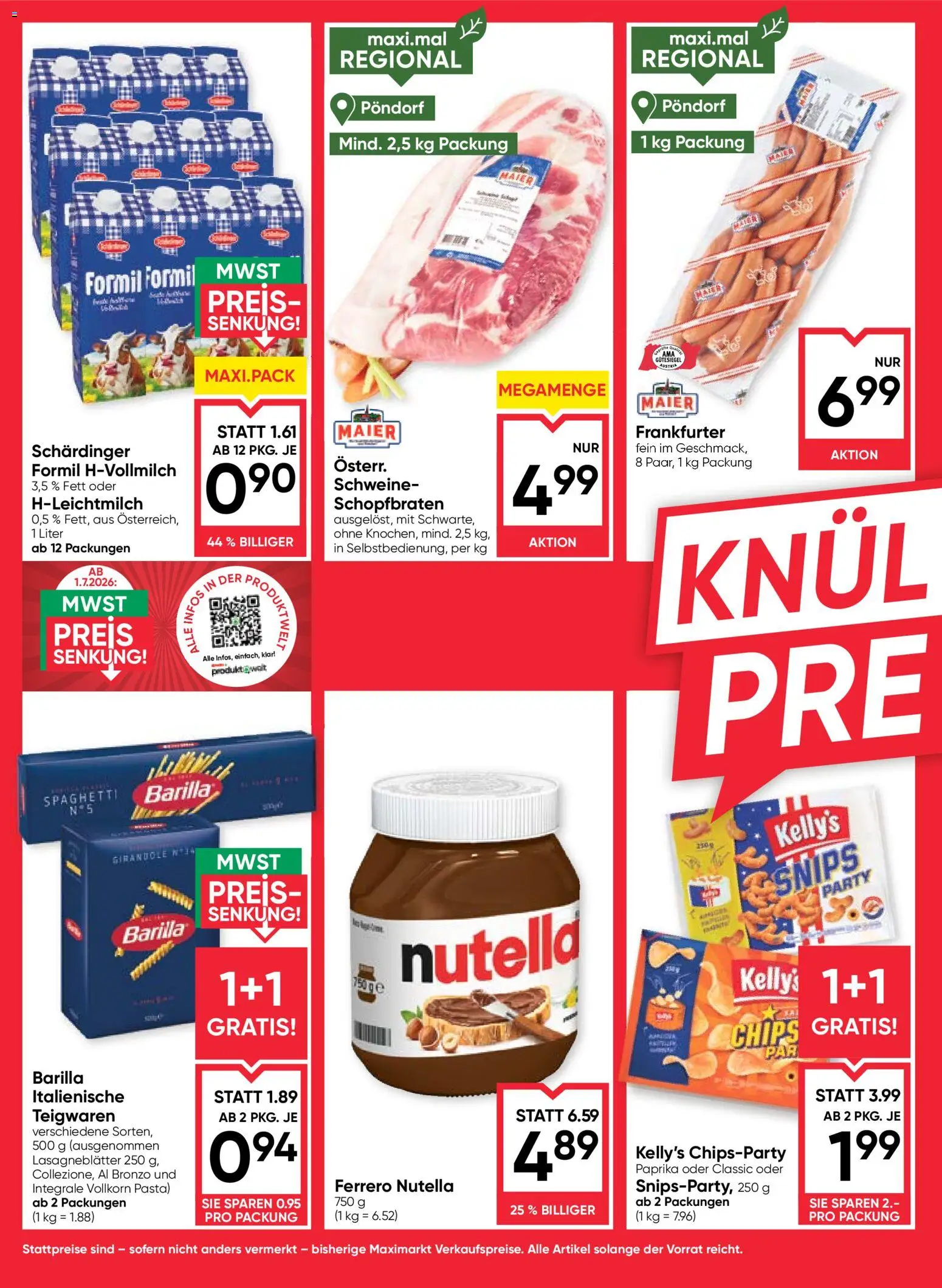 Die besten Angebote | Maximarkt Flugblatt ab 09.07.2026 | - Jetzt stöbern! | Österreich