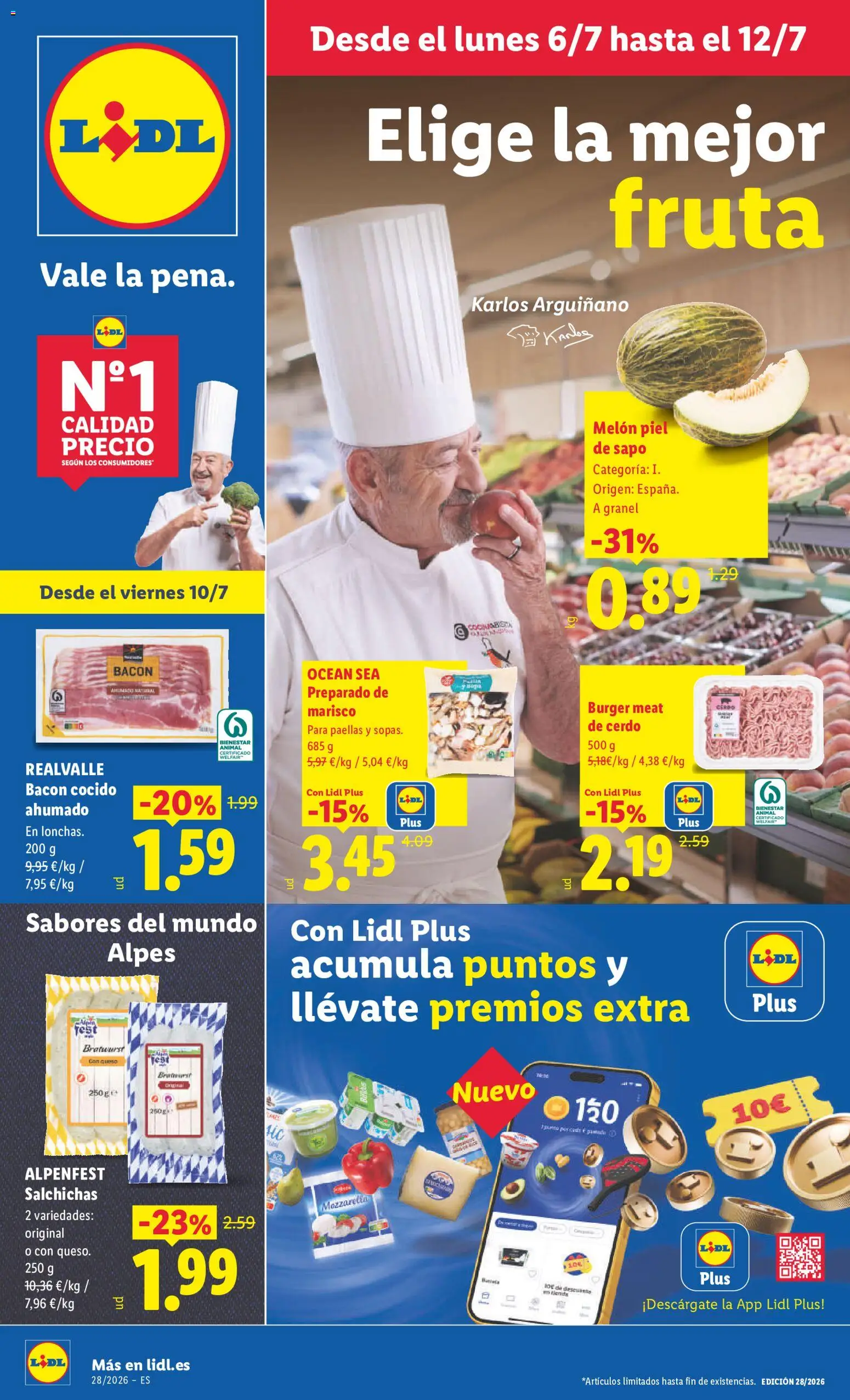 Lidl folleto desde 06/07/2026 | ¿Cómo obtener un descuento limitado? ¡Ahorra hoy mismo! | España