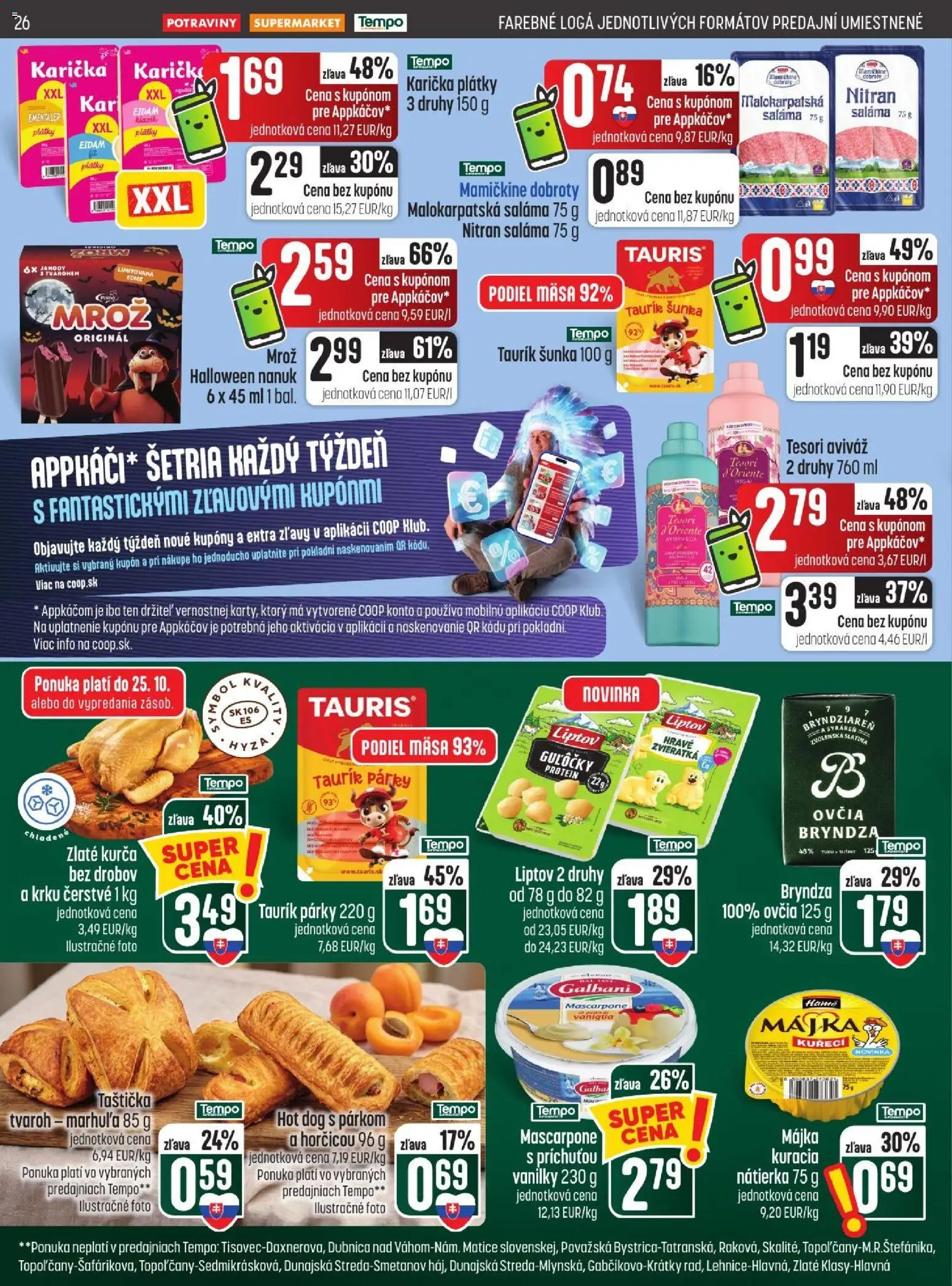 COOP Jednota leták Leták in Slovensko