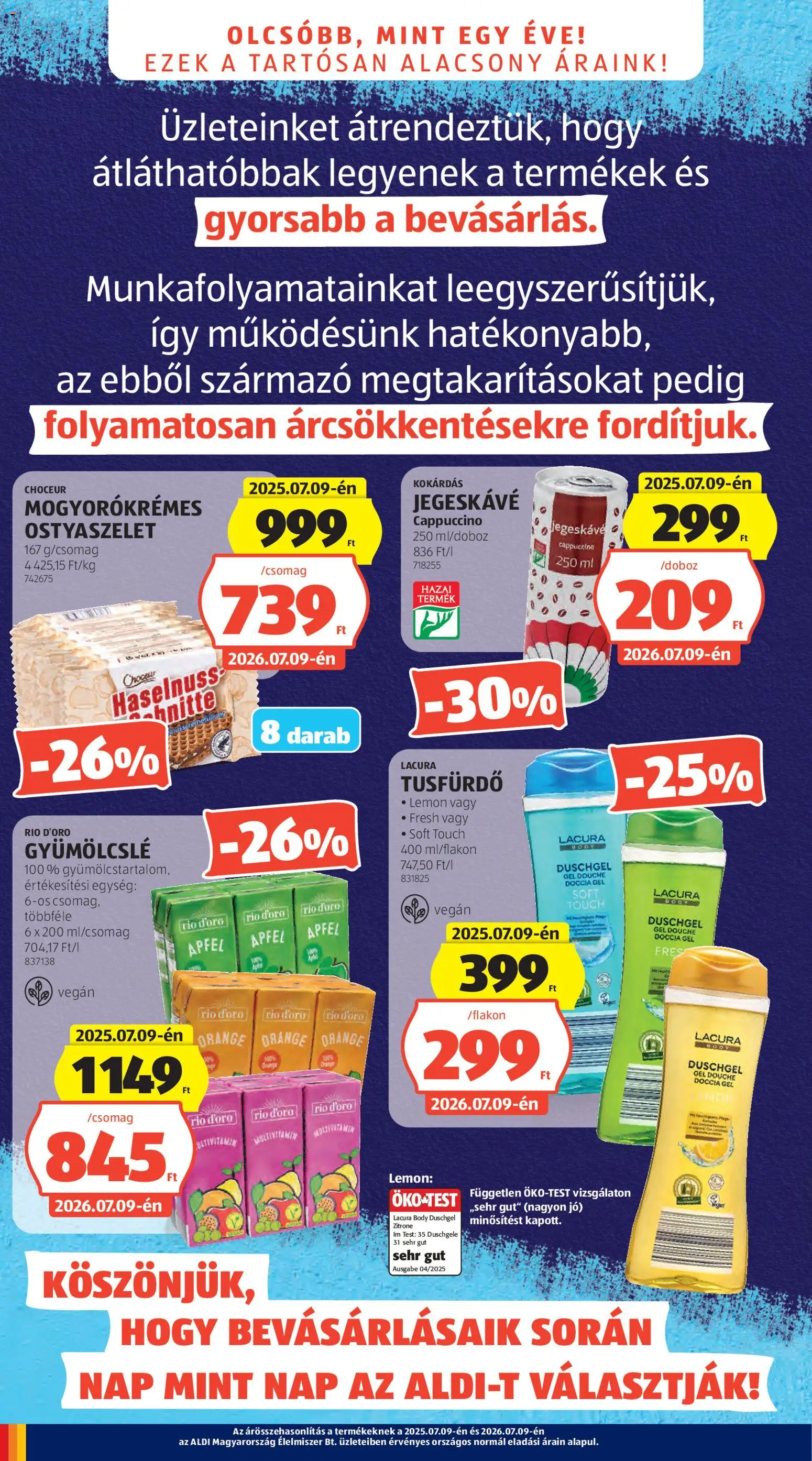 Aldi akciós újság ⚡ 2026.07.09.-tól/től ⚡ Szórólap | Magyarország