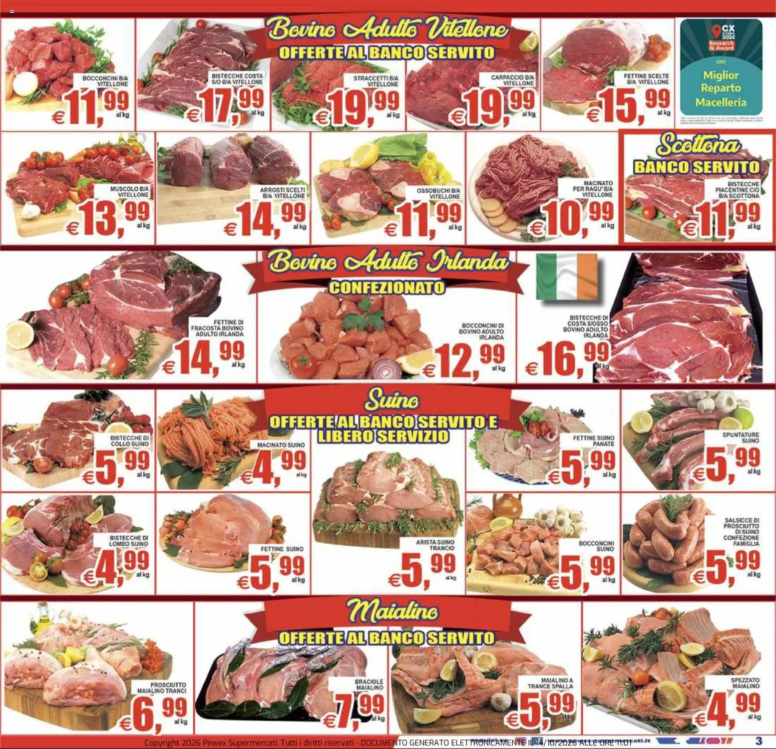Pewex volantino Volantino in Italy