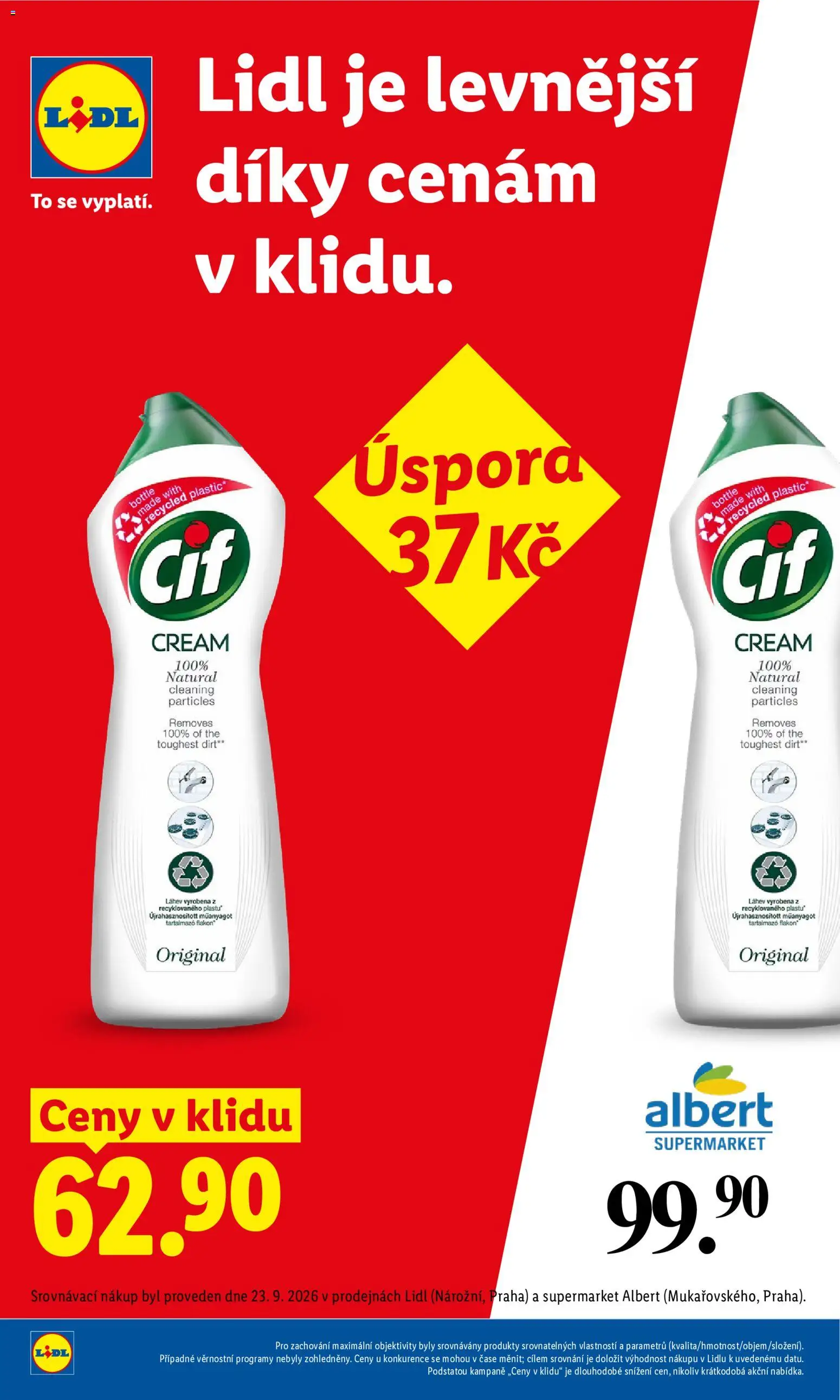Lidl leták Leták in Česko