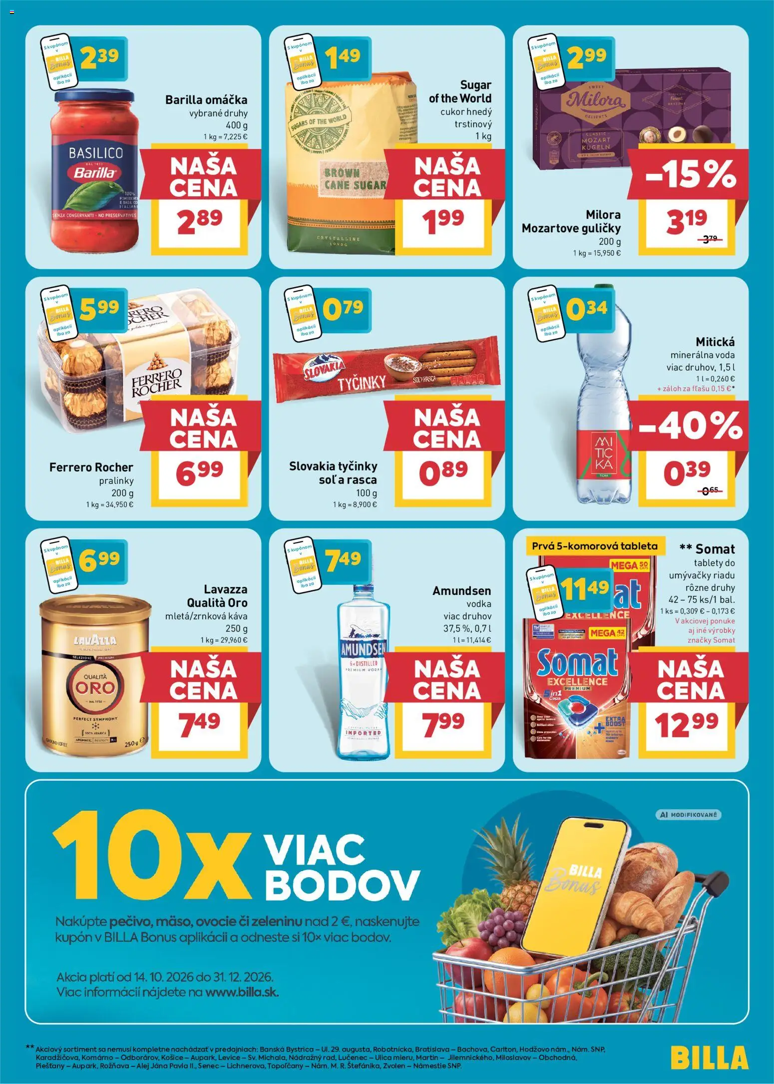 Billa leták Leták in Slovensko