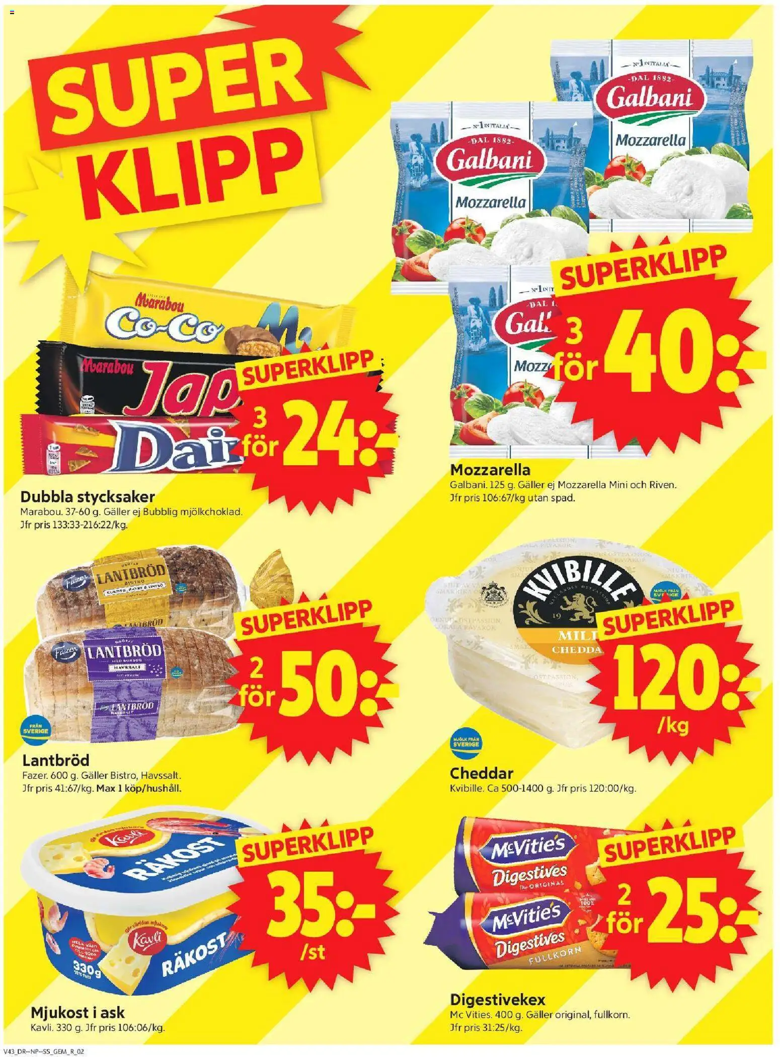 ICA Supermarket erbjudanden Reklamblad in Sverige