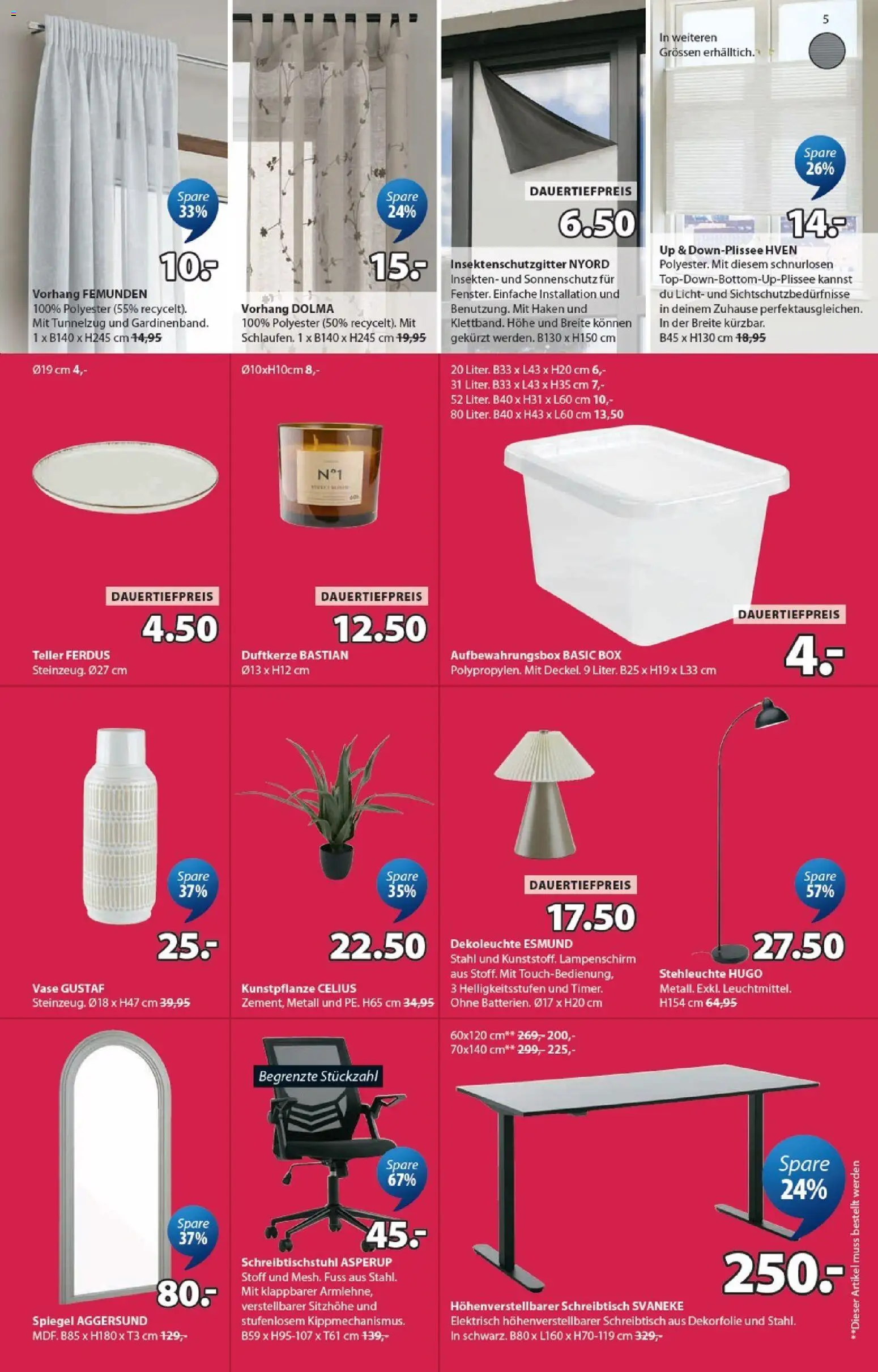 🛍️ JYSK aktionen ab 07.07.2026 » Entdecken Sie exklusive Rabatte und sparen Sie noch heute! 💰 | Schweiz