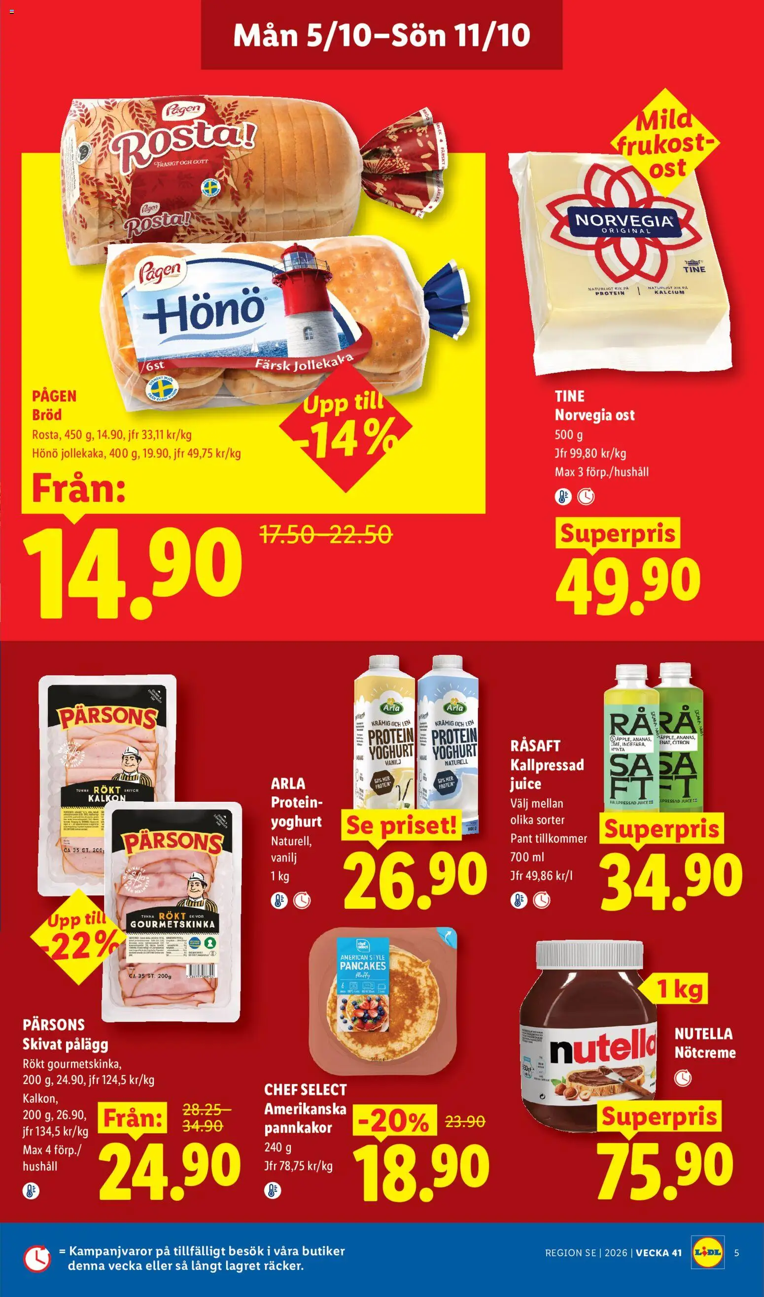 Lidl erbjudanden Reklamblad in Sverige
