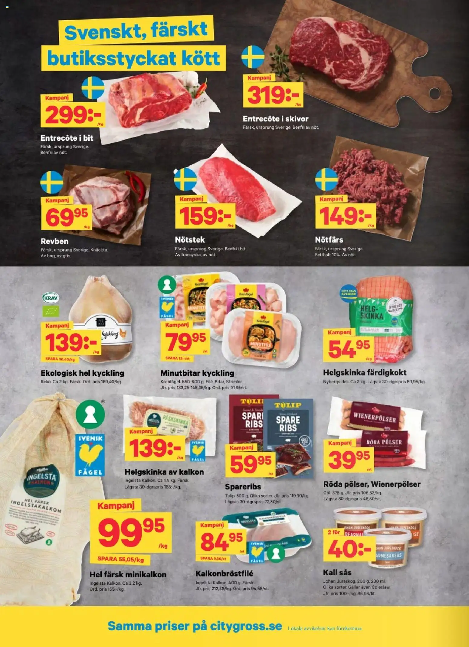City Gross erbjudanden Reklamblad in Sverige