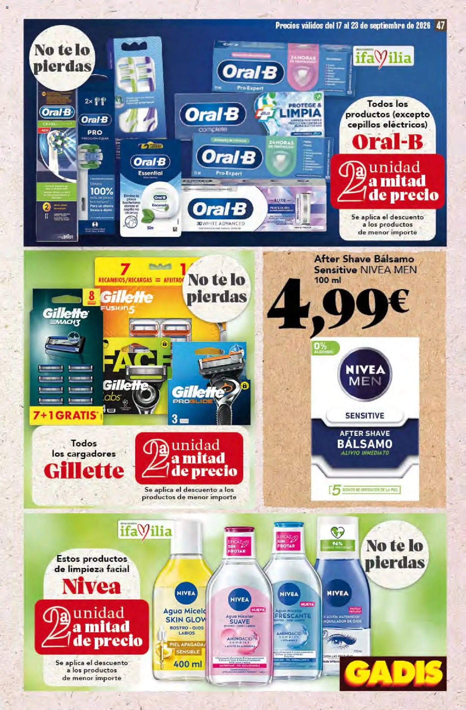 Gadis folleto Folleto in España
