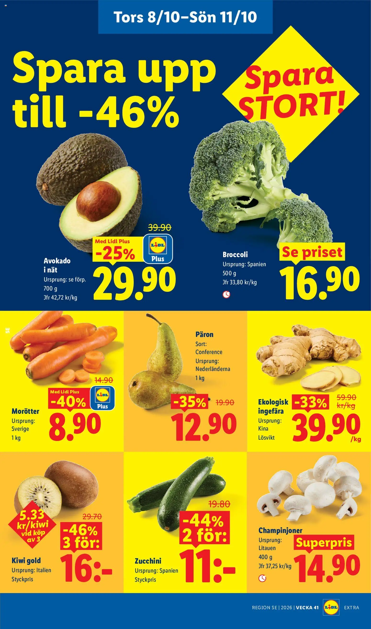Lidl erbjudanden Reklamblad in Sverige