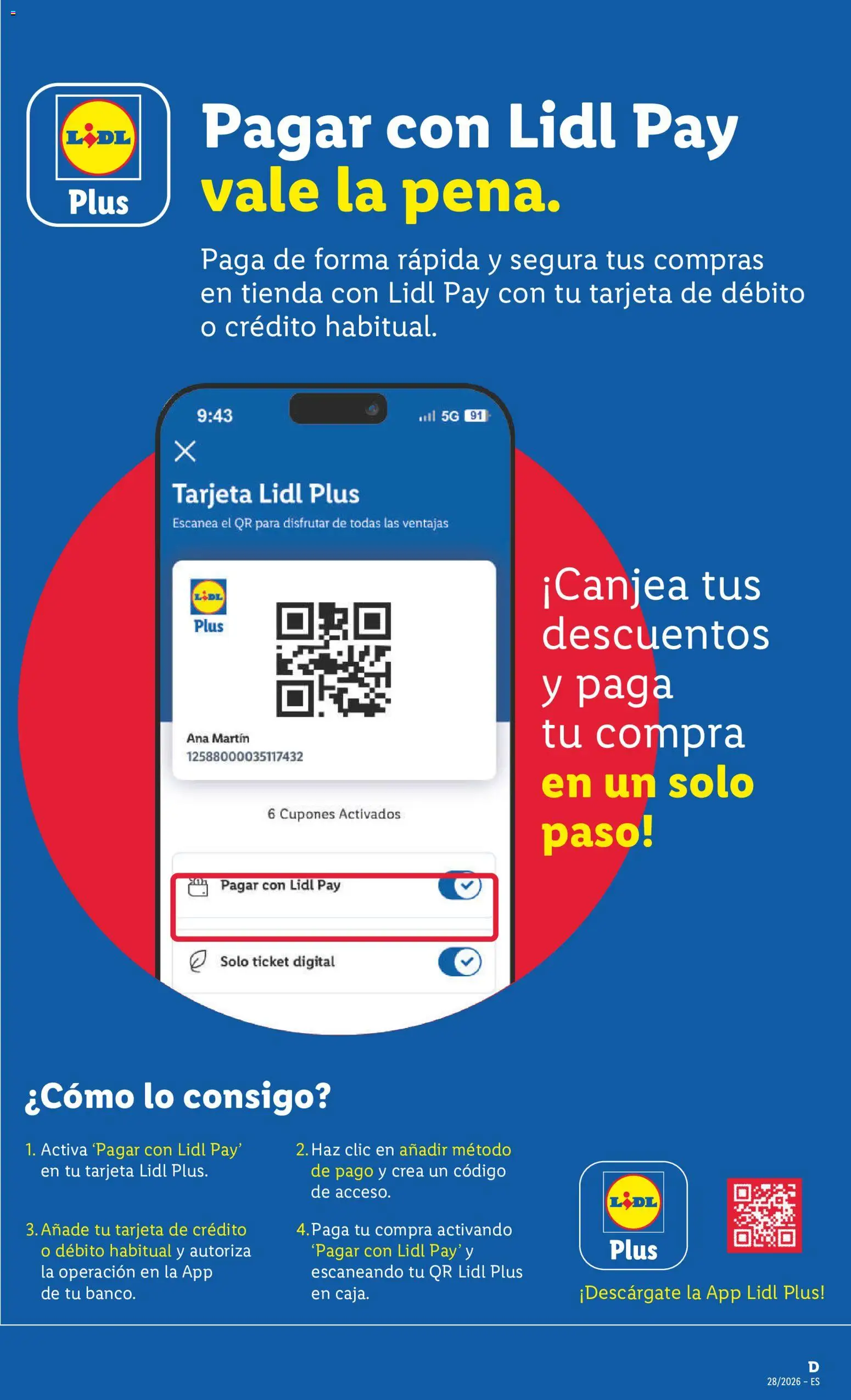 Lidl folleto desde 06/07/2026 | ¿Cómo obtener un descuento limitado? ¡Ahorra hoy mismo! | España