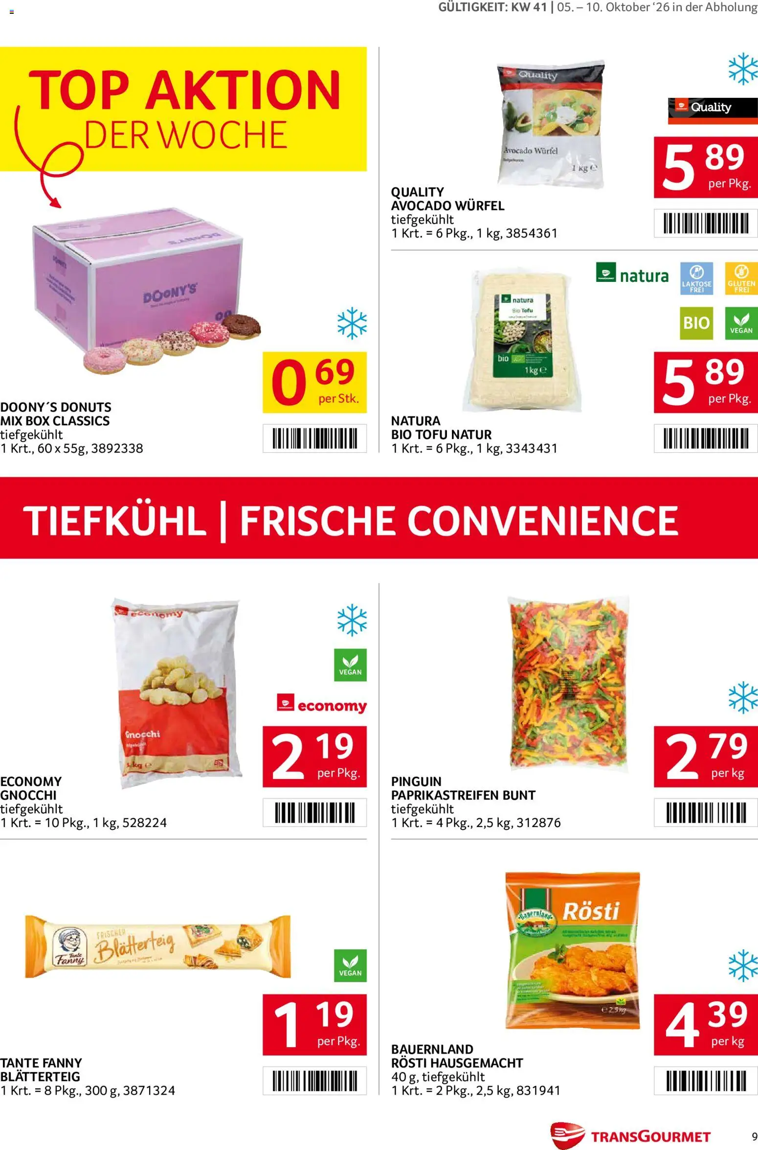 Transgourmet Flugblatt Flugblatt in Österreich