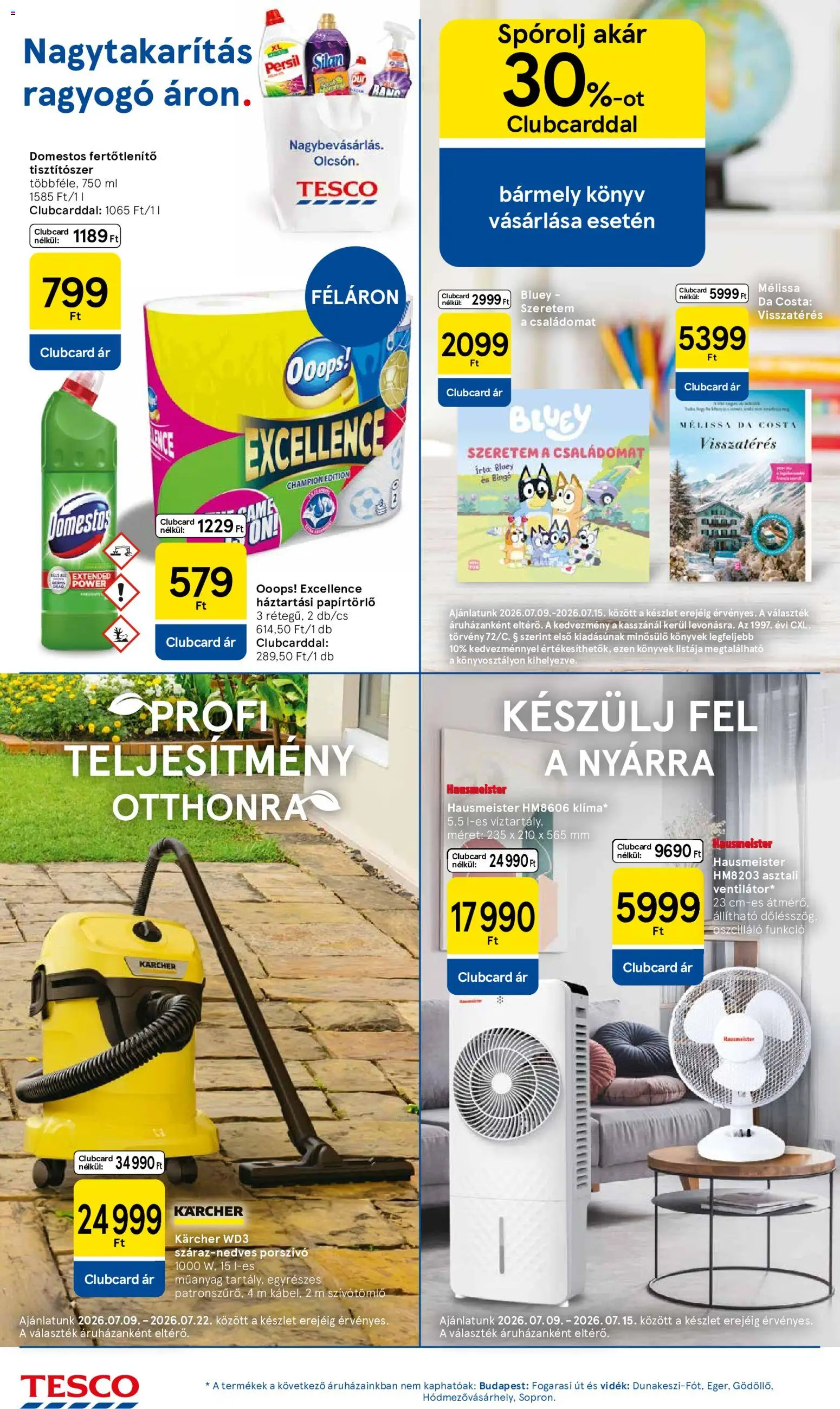 Tesco aktuális akciós újság - 2026.07.09.-tól/től⏳ | Magyarország