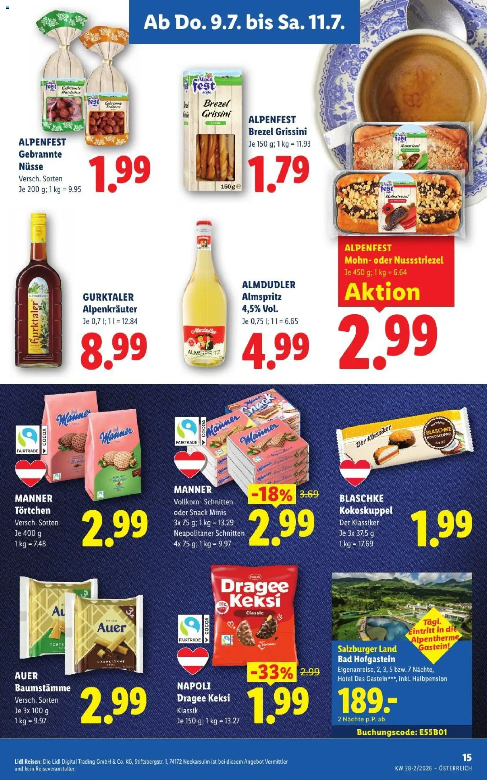 Jetzt sparen im Lidl - Flugblatt | 09.07.2026 ✳️ Angebote ab Donnerstag | Österreich