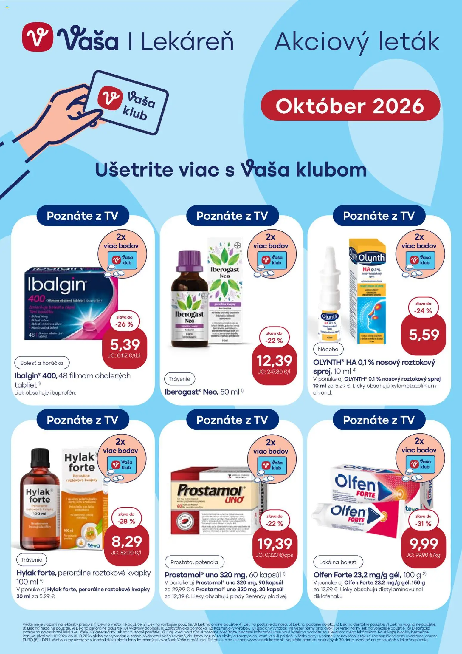 Vaša lekáreň leták Leták in Slovensko