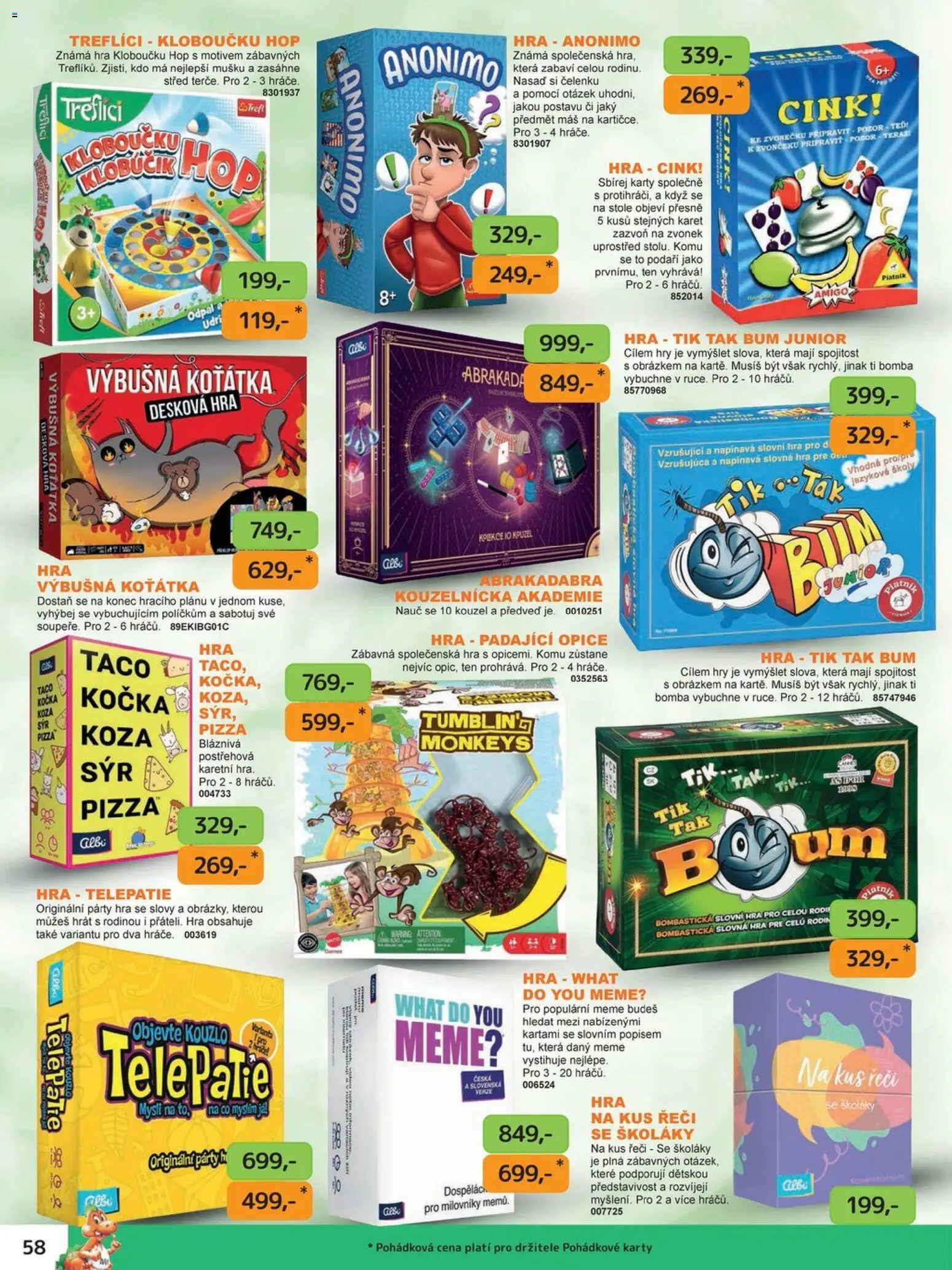 Dráčik katalog - Vánoce Leták in Česko