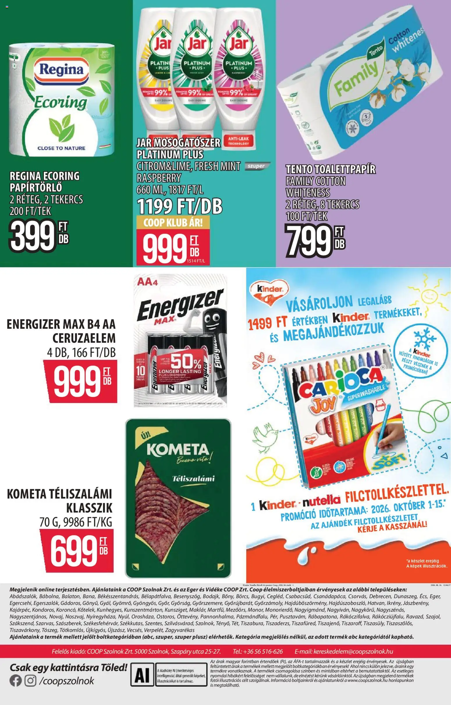 COOP Szolnok akciós újság Akciós újság in Magyarország