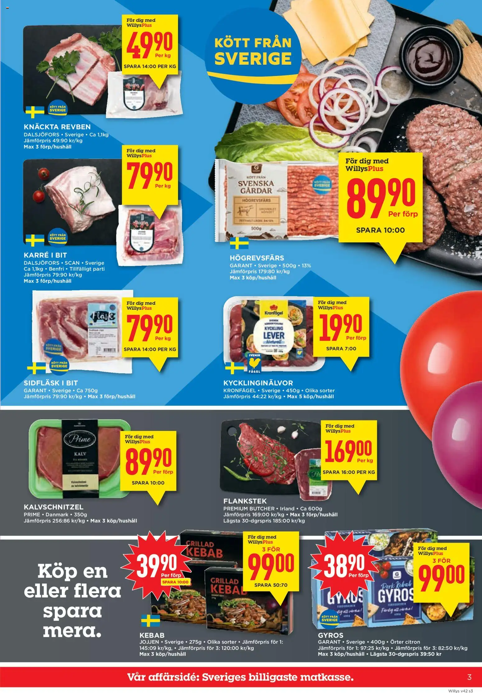 Willys erbjudanden Reklamblad in Sverige