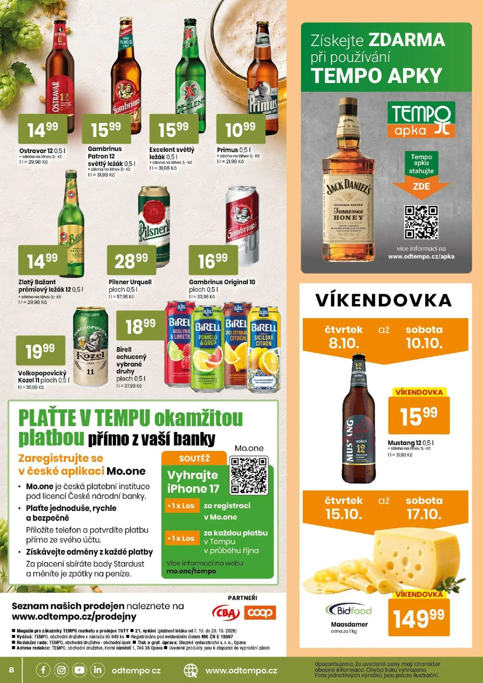 Tempo leták Leták in Česko