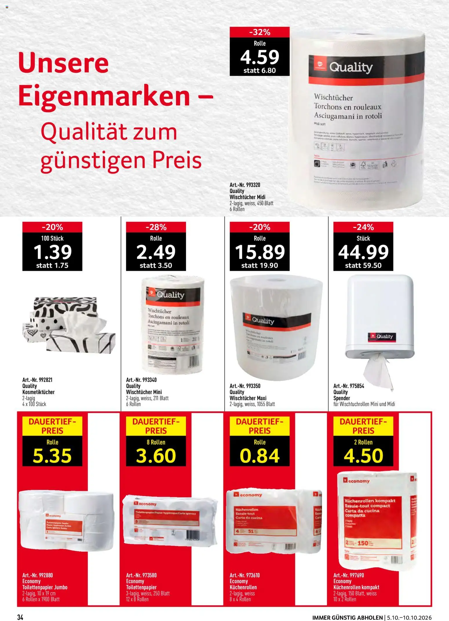 Prodega aktionen Prospekt in Schweiz
