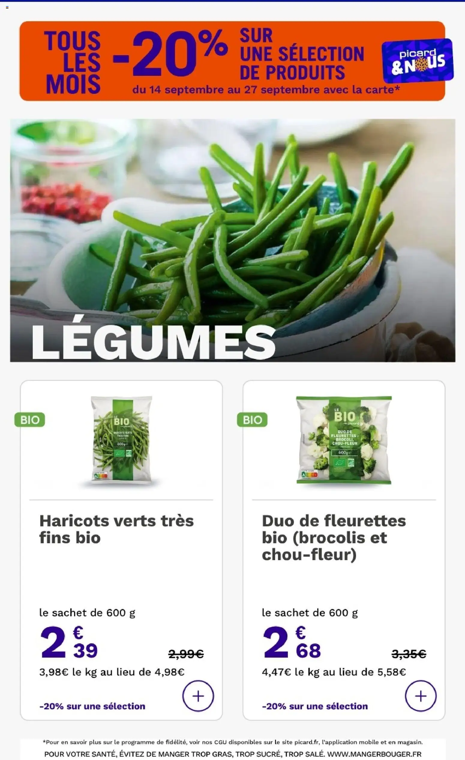 Picard catalogue Catalogue in France