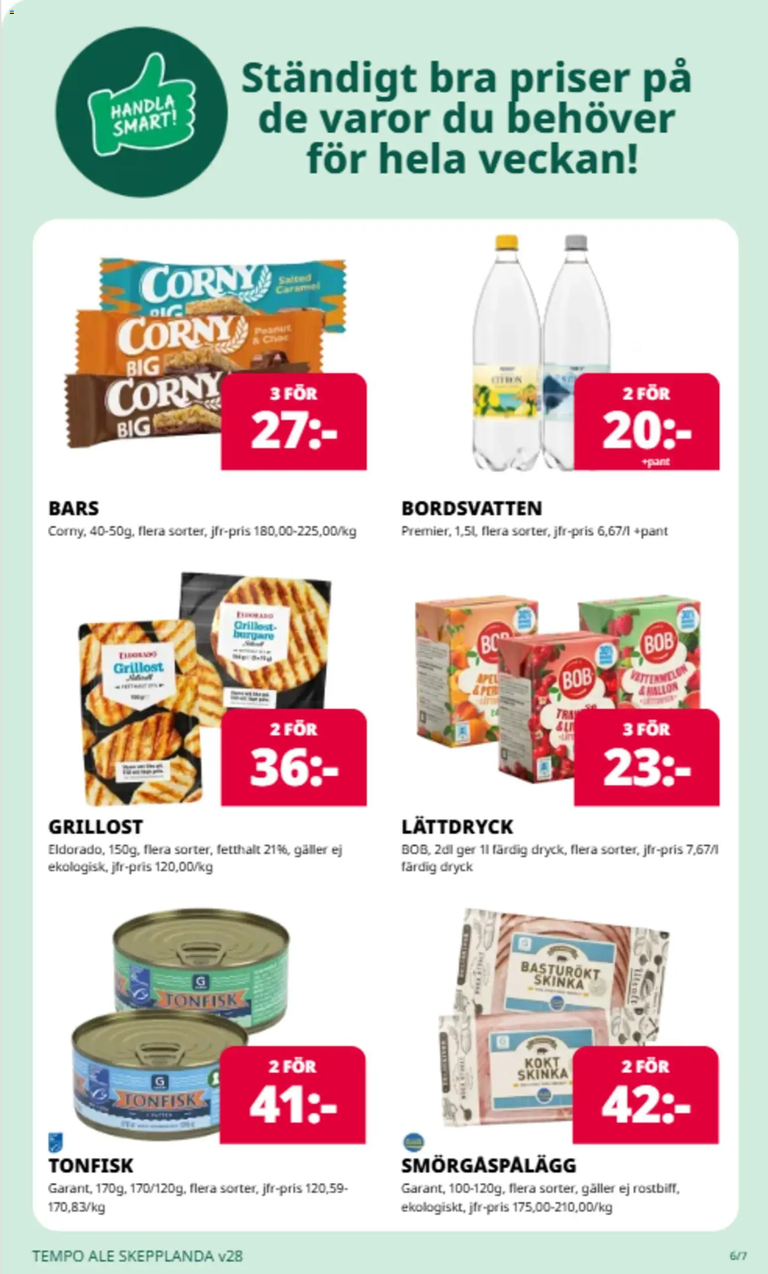 Nuvarande Tempo erbjudanden från 📣 06/07/2026 - 12/07/2026 📣 | Sverige