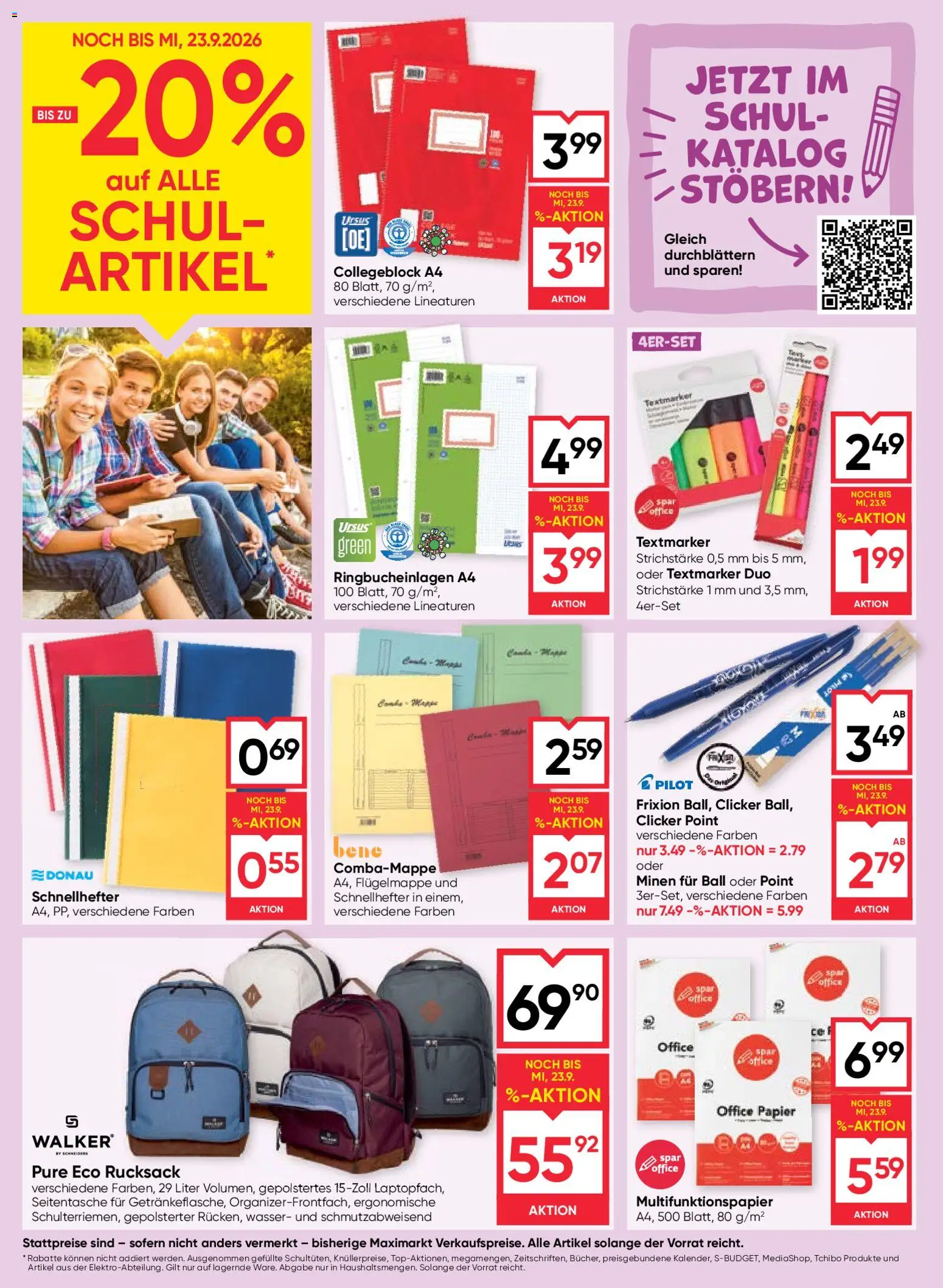 Maximarkt Flugblatt Flugblatt in Österreich