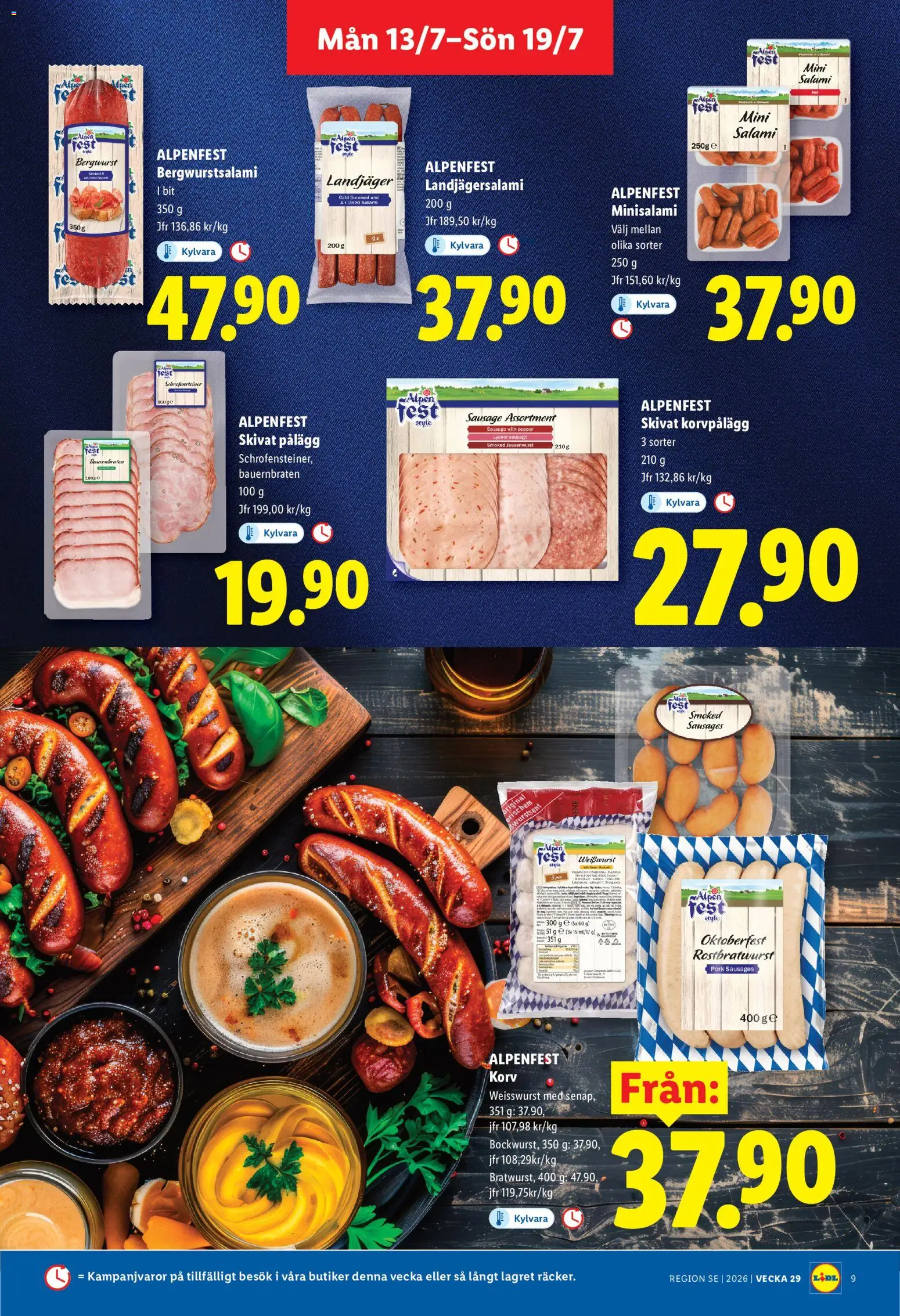 Nuvarande Lidl erbjudanden från 📣 13/07/2026 - 19/07/2026 📣 | Sverige